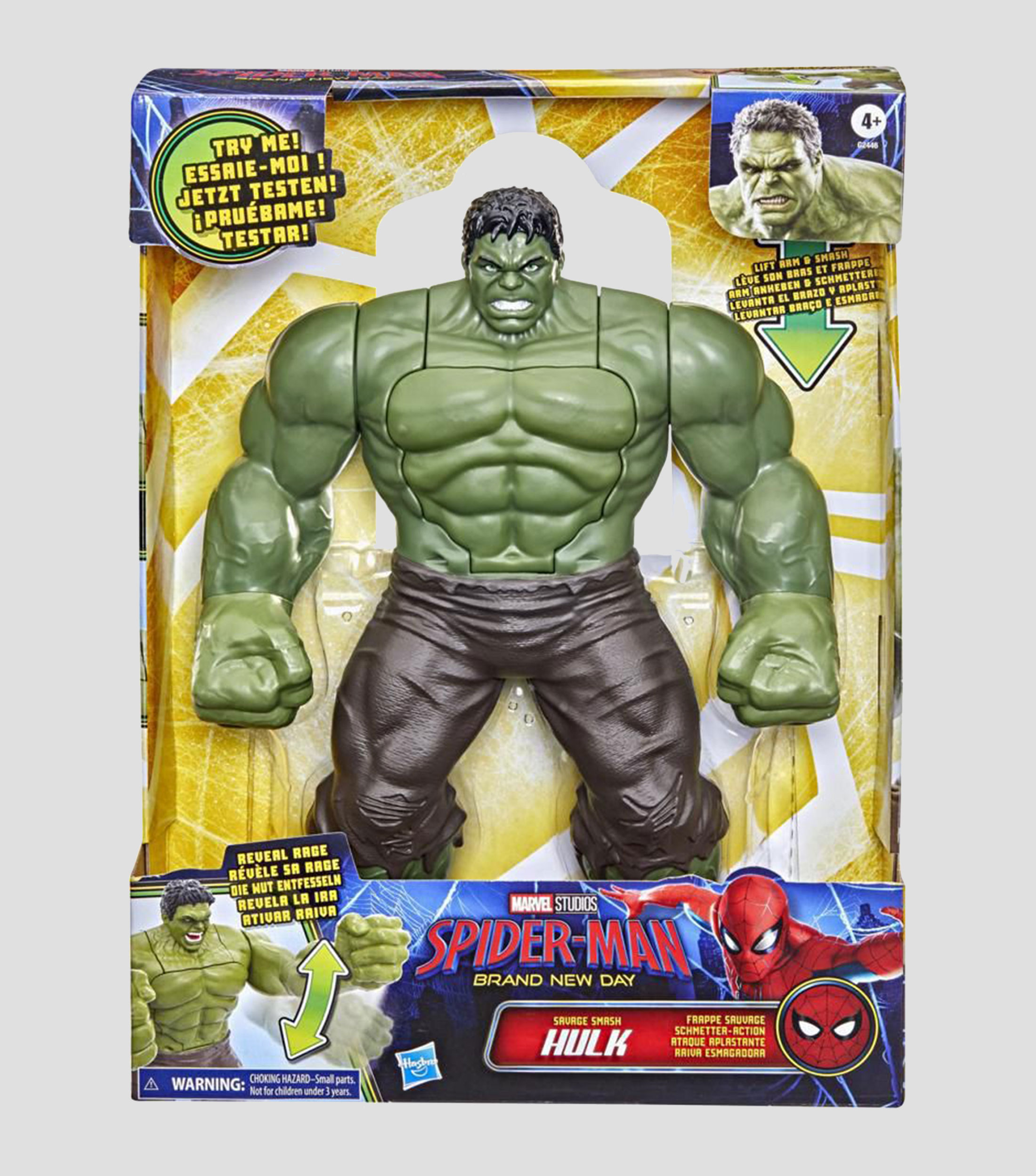 Figura de acción Spider-Man Brand New Day: Savage Smash Hulk