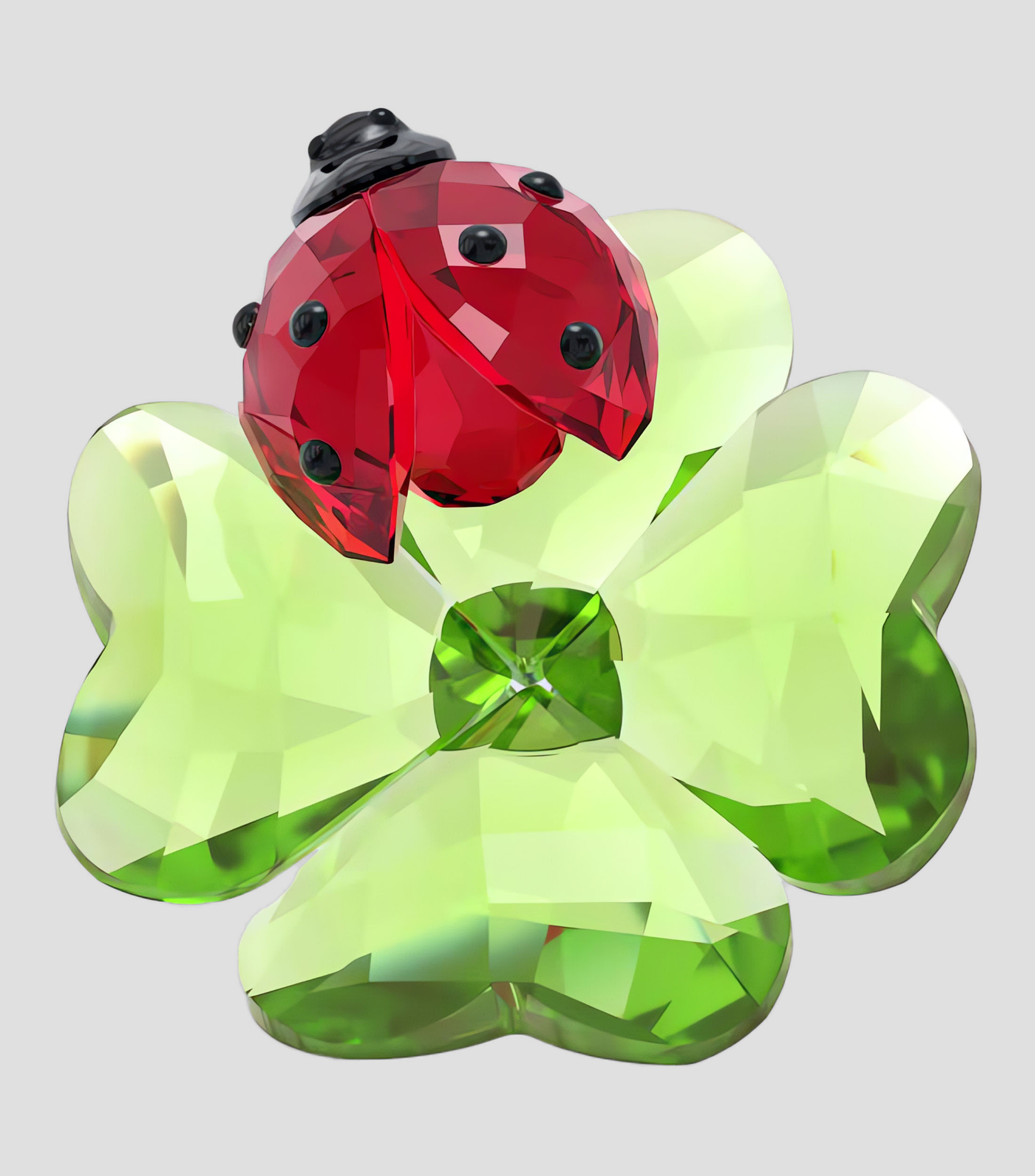 Figura decorativa Idyllia Mariquita y Trebol en cristal