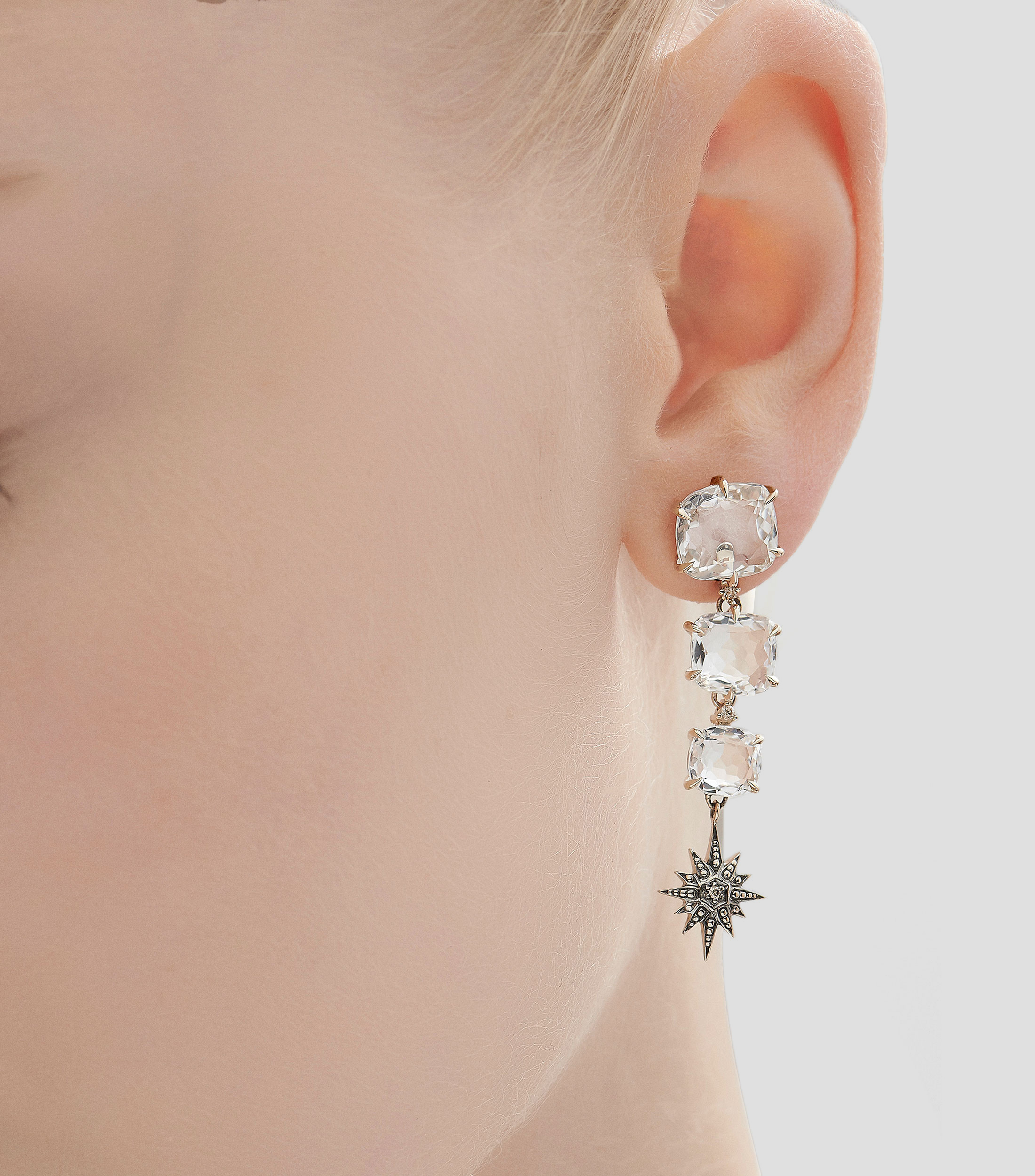 Arete en oro 18 Kilates Mujer