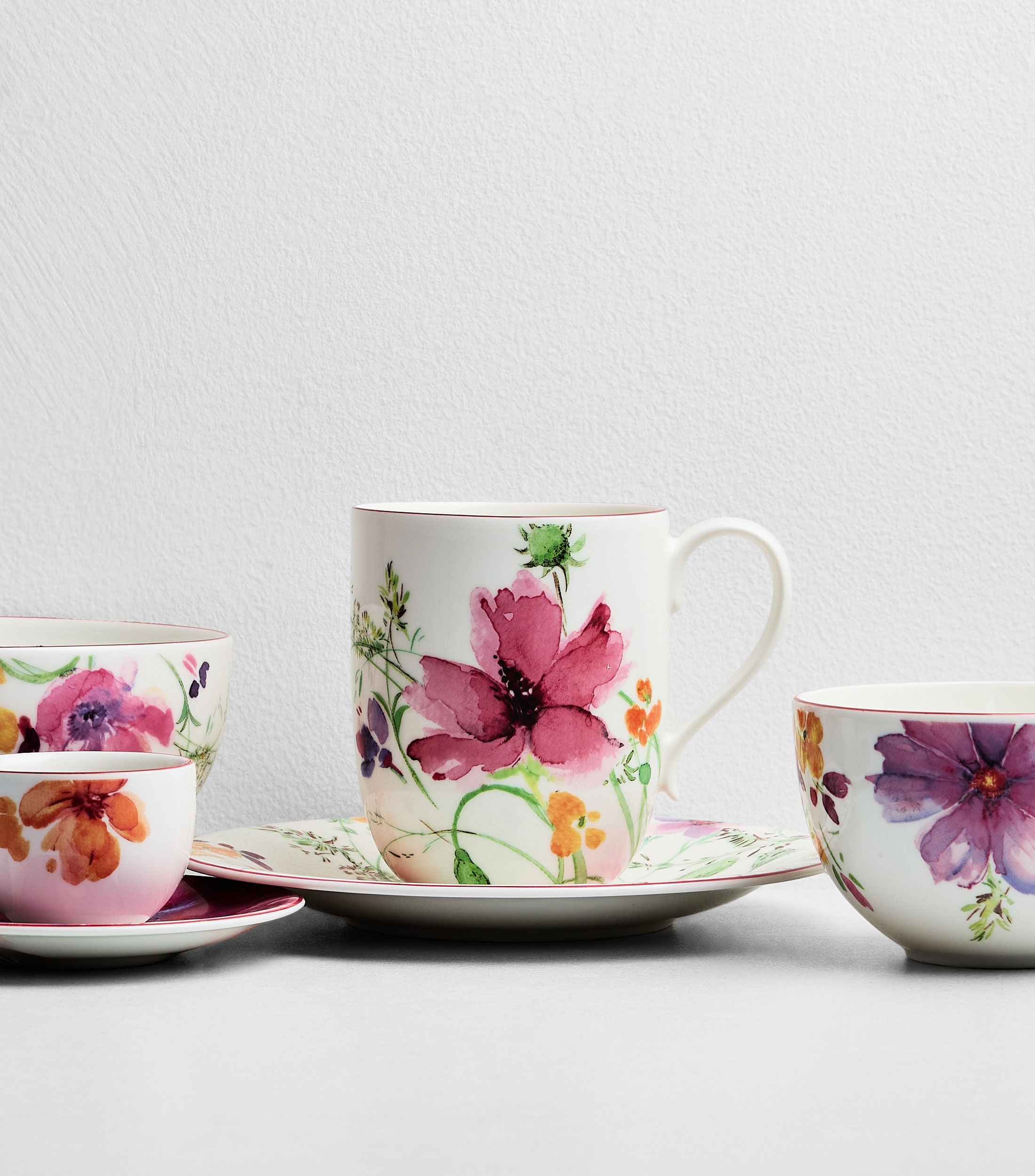 Taza para Cafe con Leche Mariefleur Basic blanca