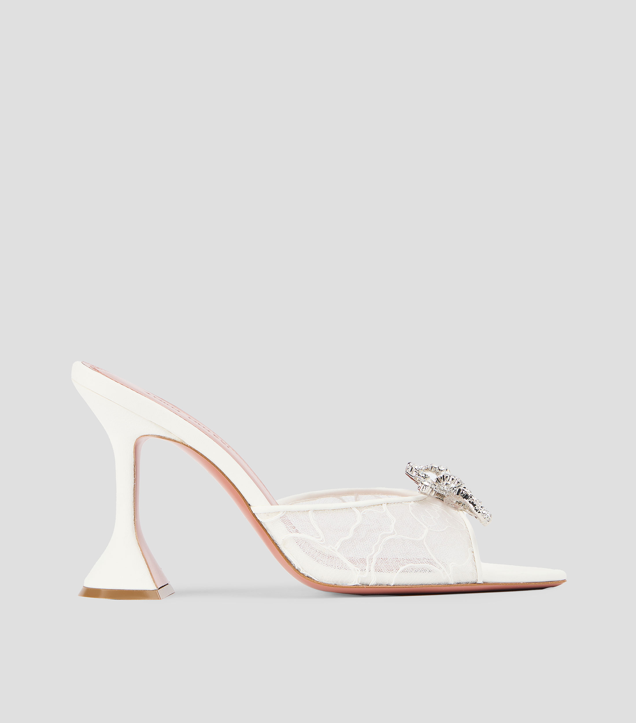 Sandalias con tacón alto media luna Mujer