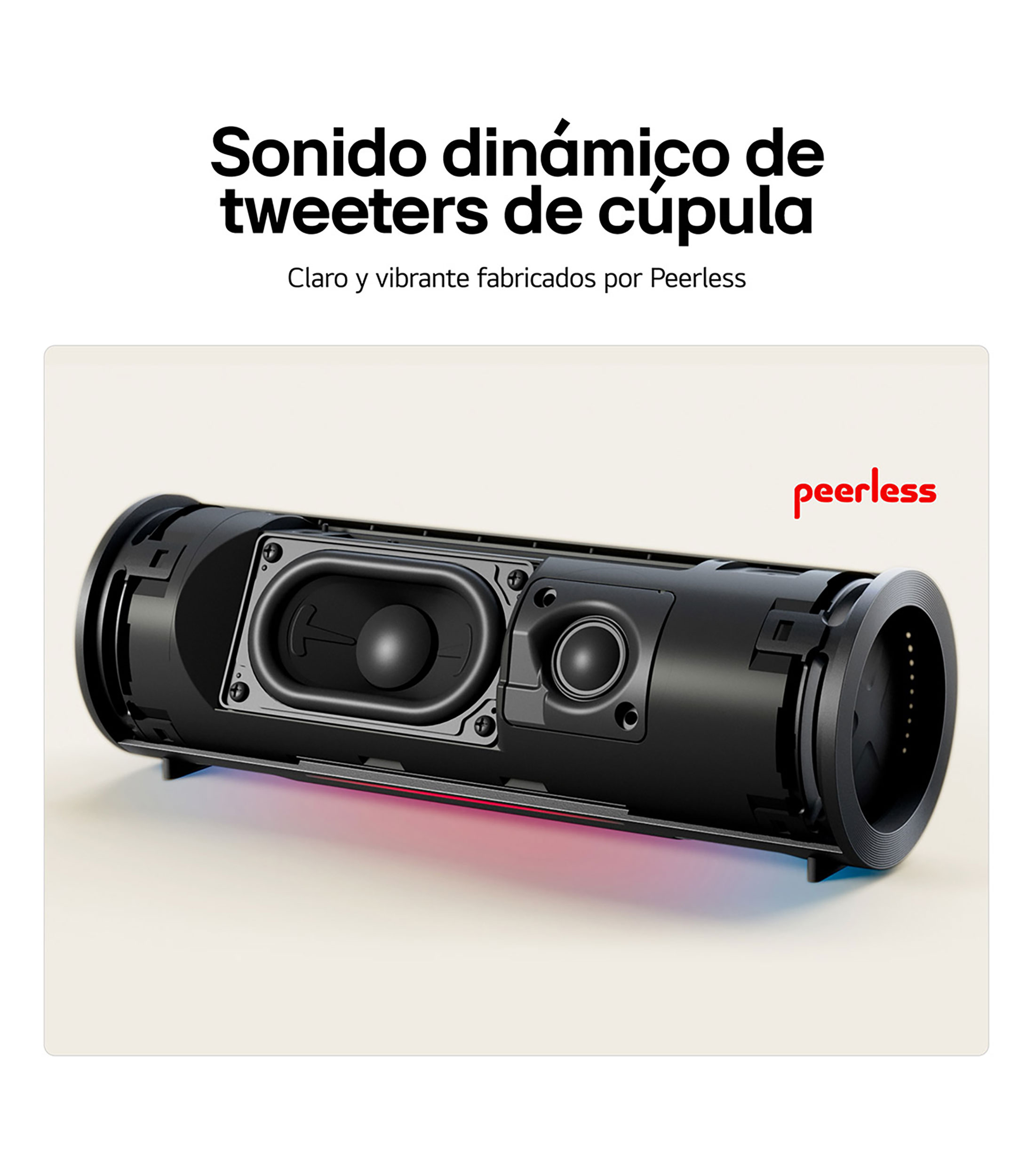 LG Xboom Grab by will.i.am, Bocina Bluetooth portátil, 20 hrs de batería IP67