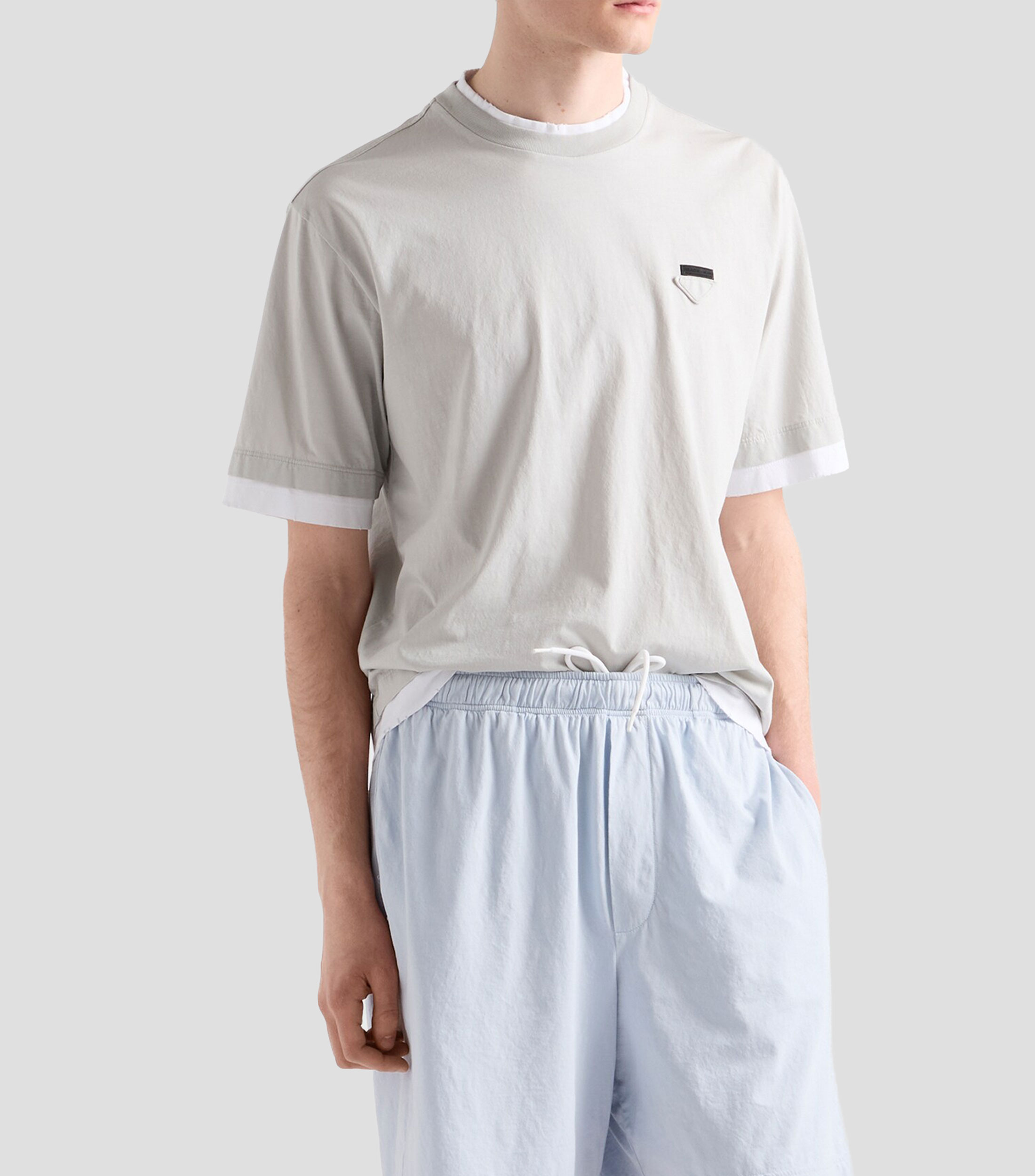 Playera cuello redondo manga corta lisa Hombre