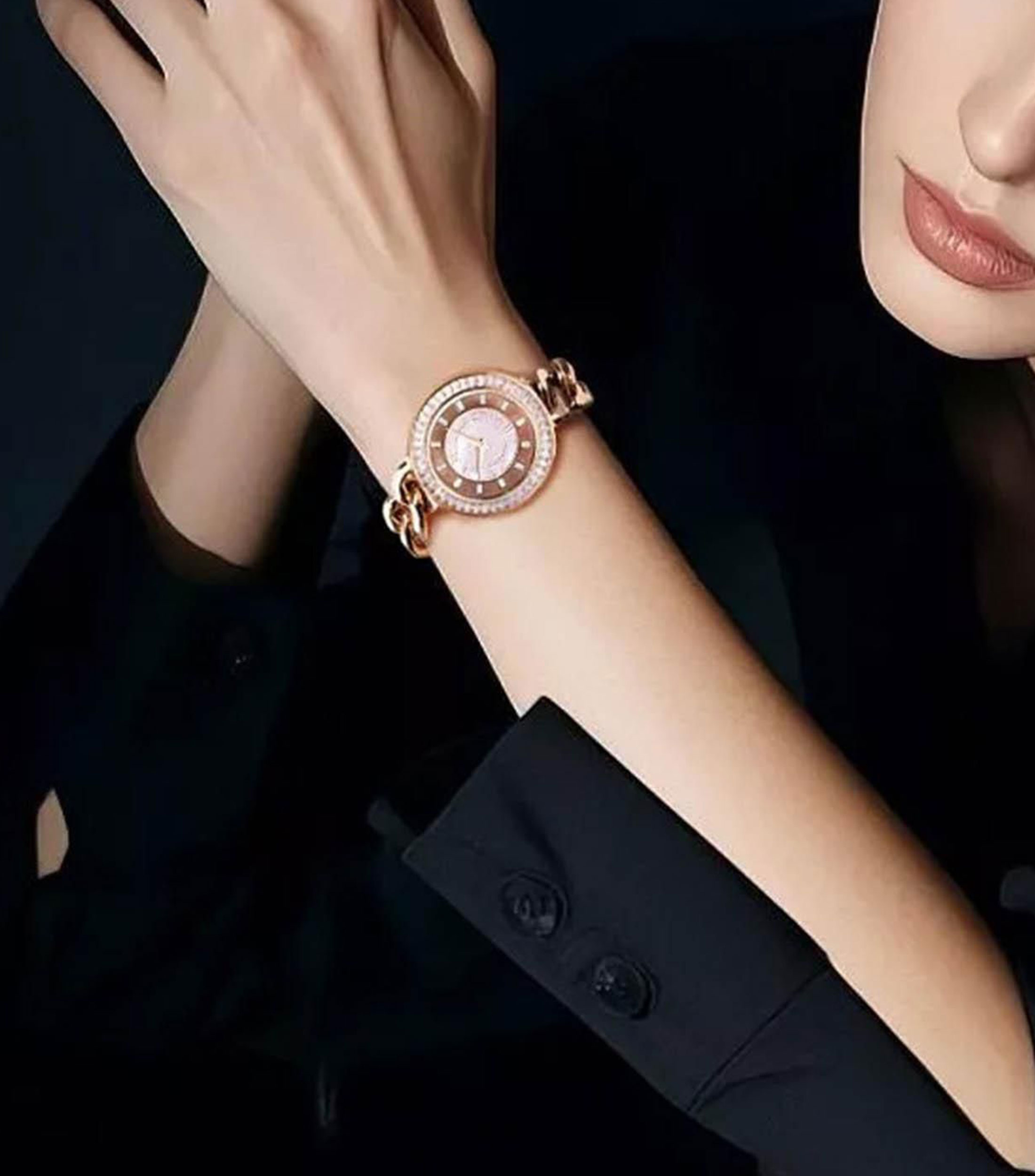 Reloj para Mujer Sparkle casual, color Oro Rosa