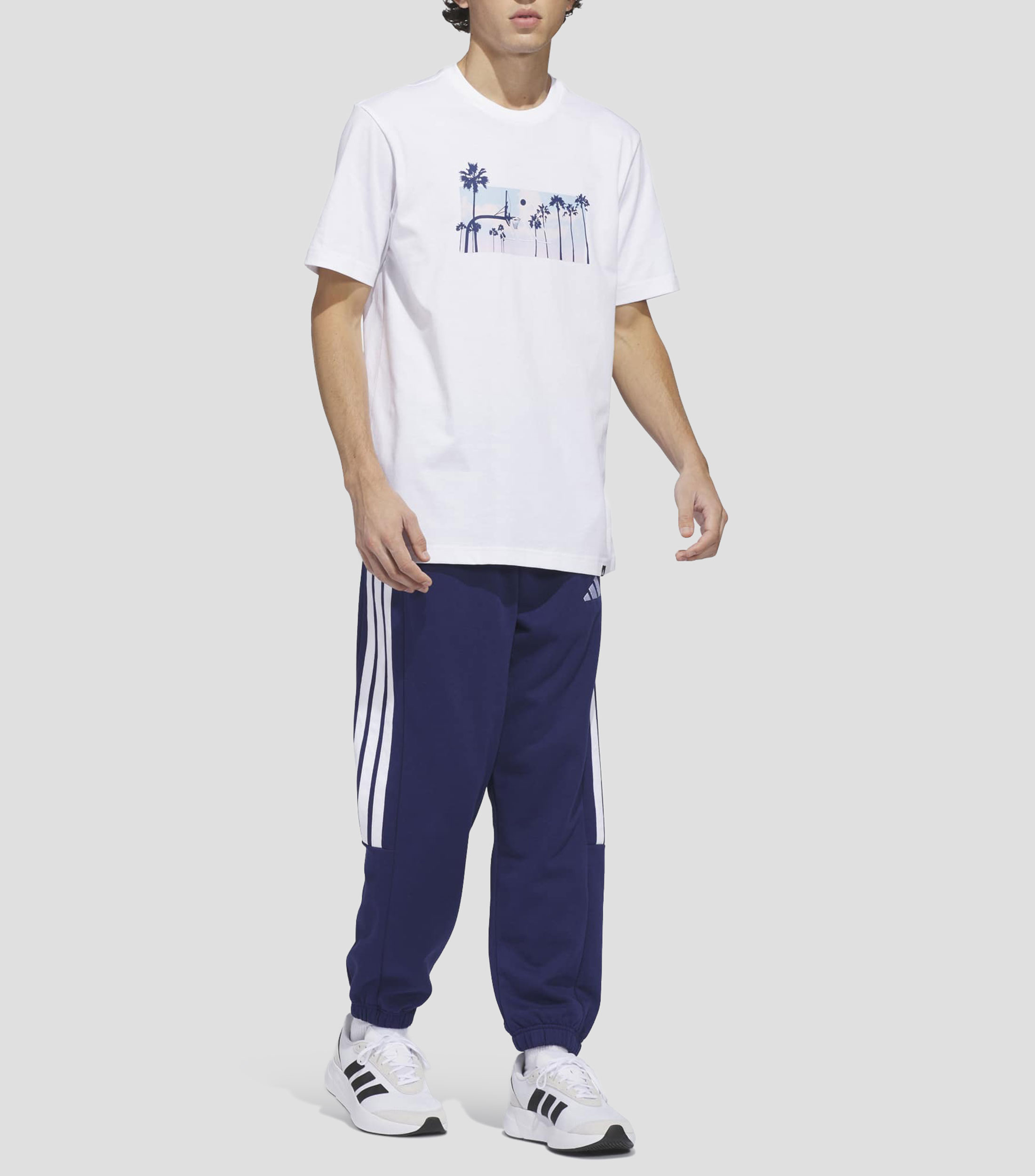Playera deportiva Summer Sunset Graphic estampada Hombre