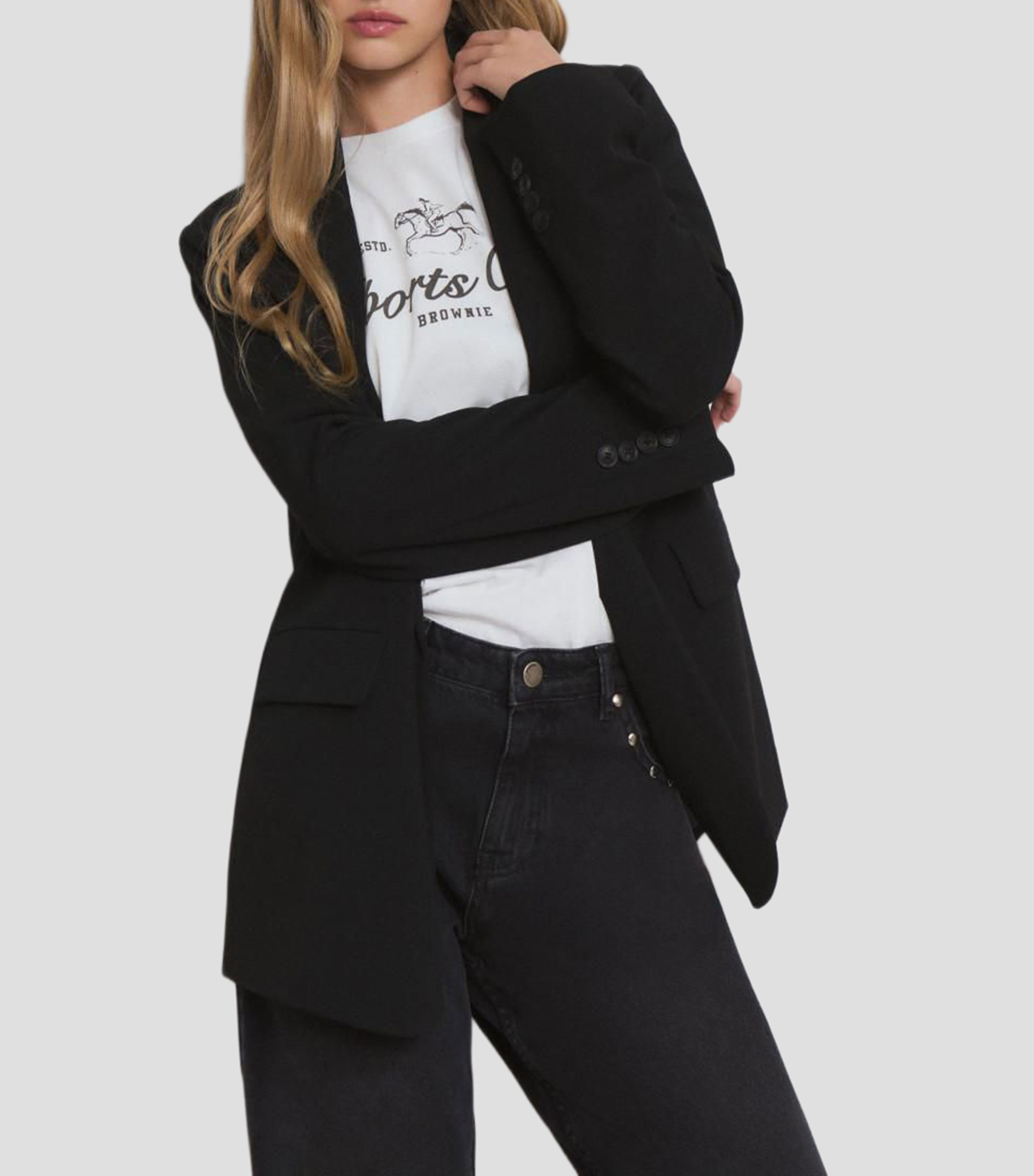 Blazer liso Mujer