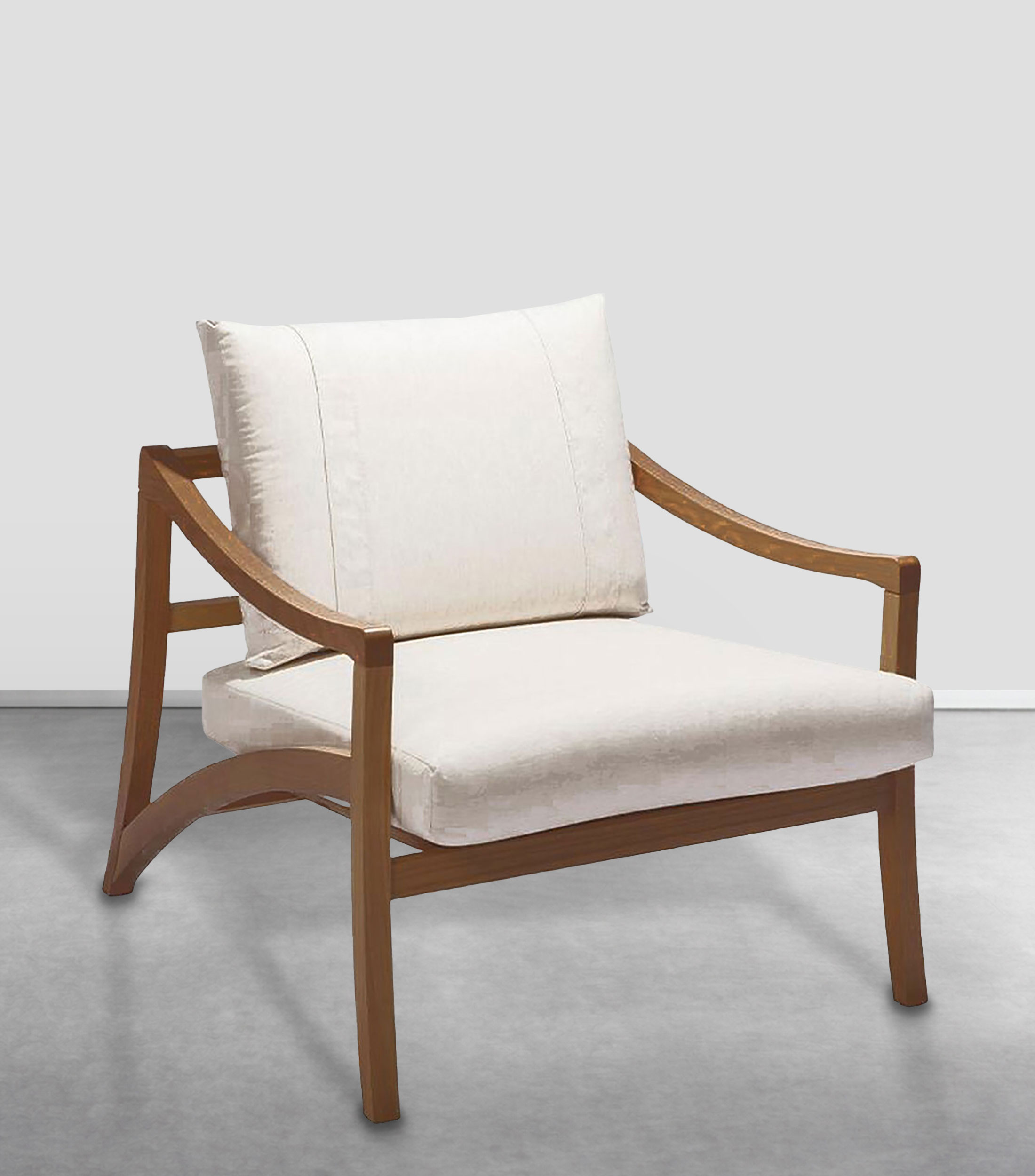 Sillón Assiria Castaño en madera