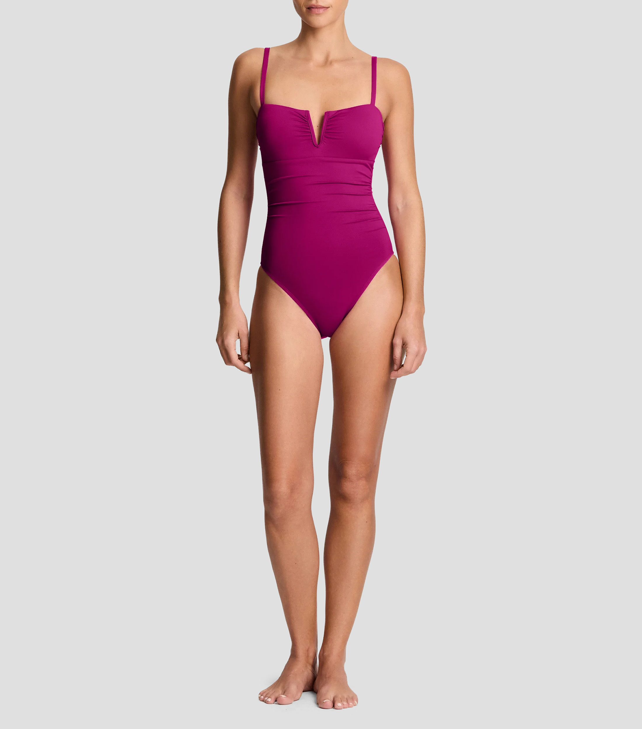 Traje de baño liso Mujer