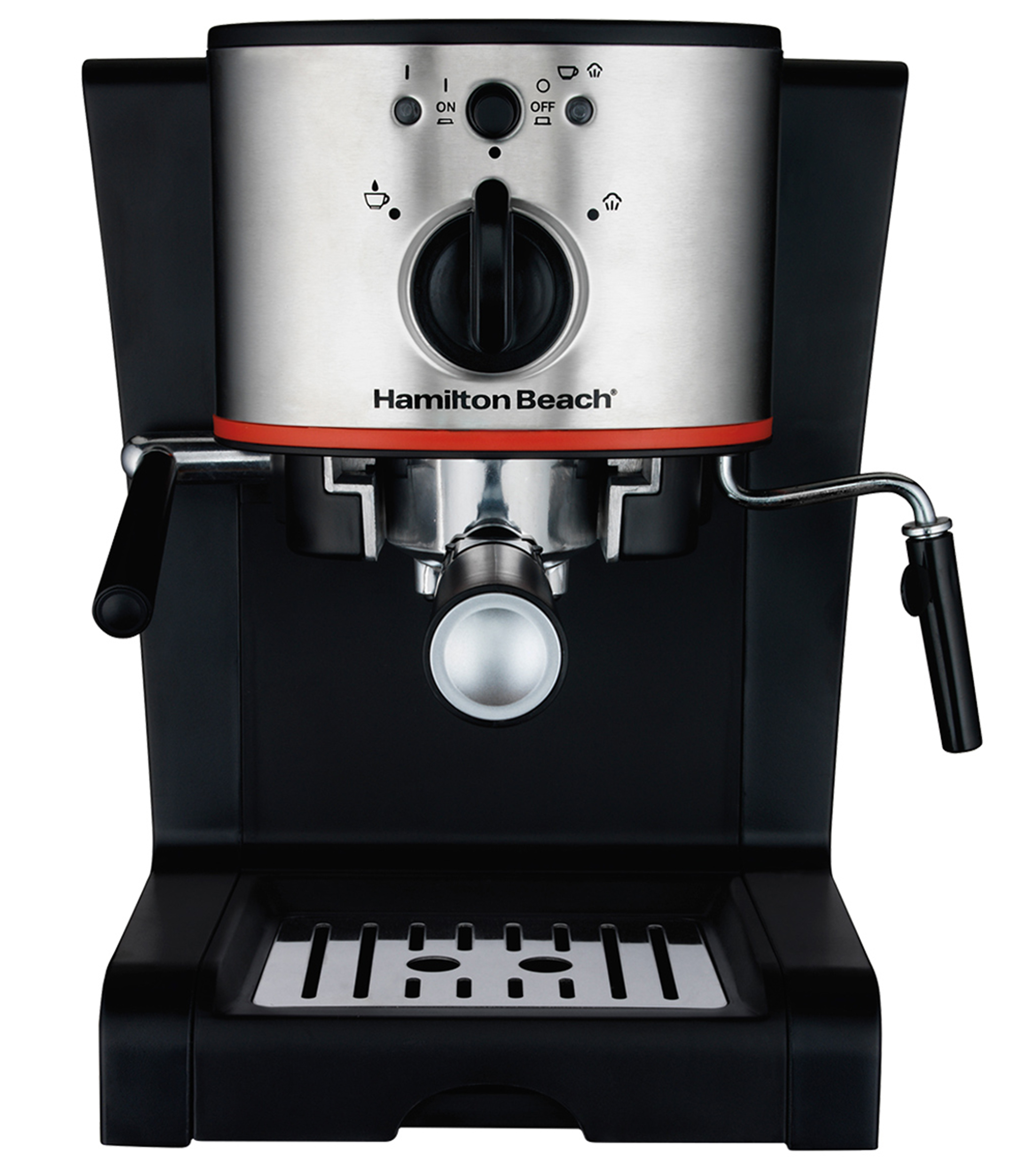 Hamilton Beach Cafetera manual para expreso y capuchino en acero