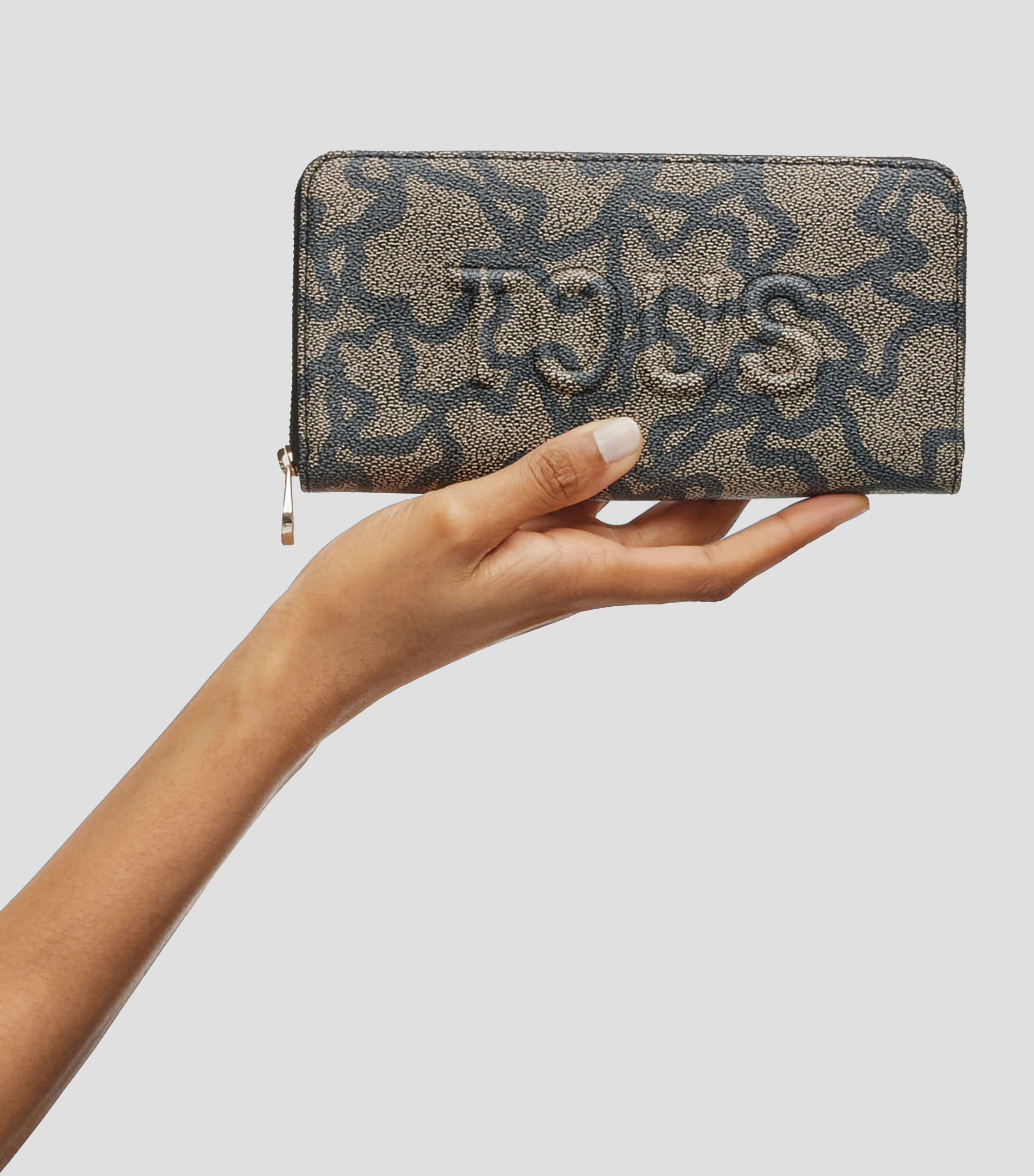 Cartera oro Kaos Icon monogram Mujer