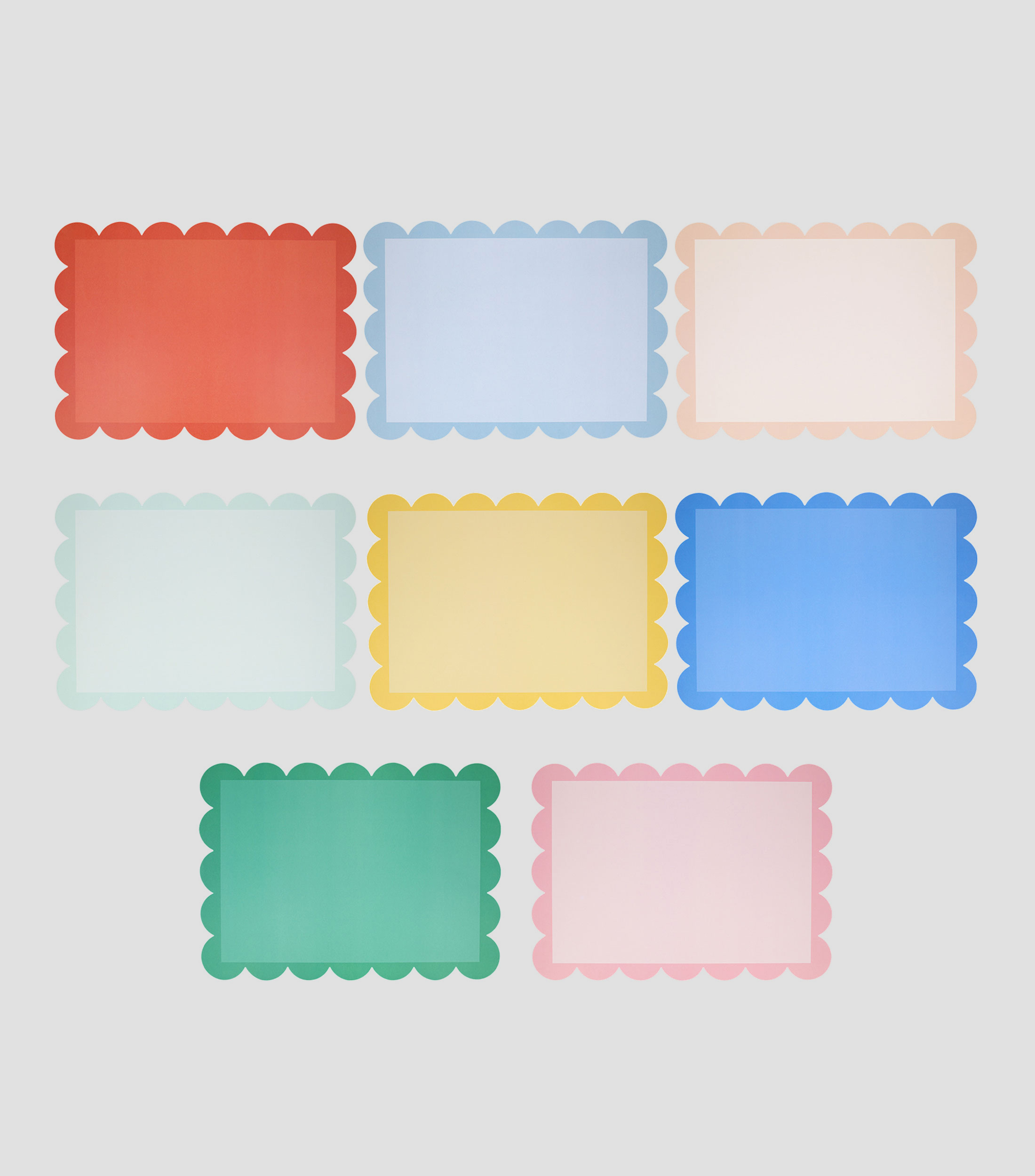 Set 12 manteles individuales para fiesta de papel