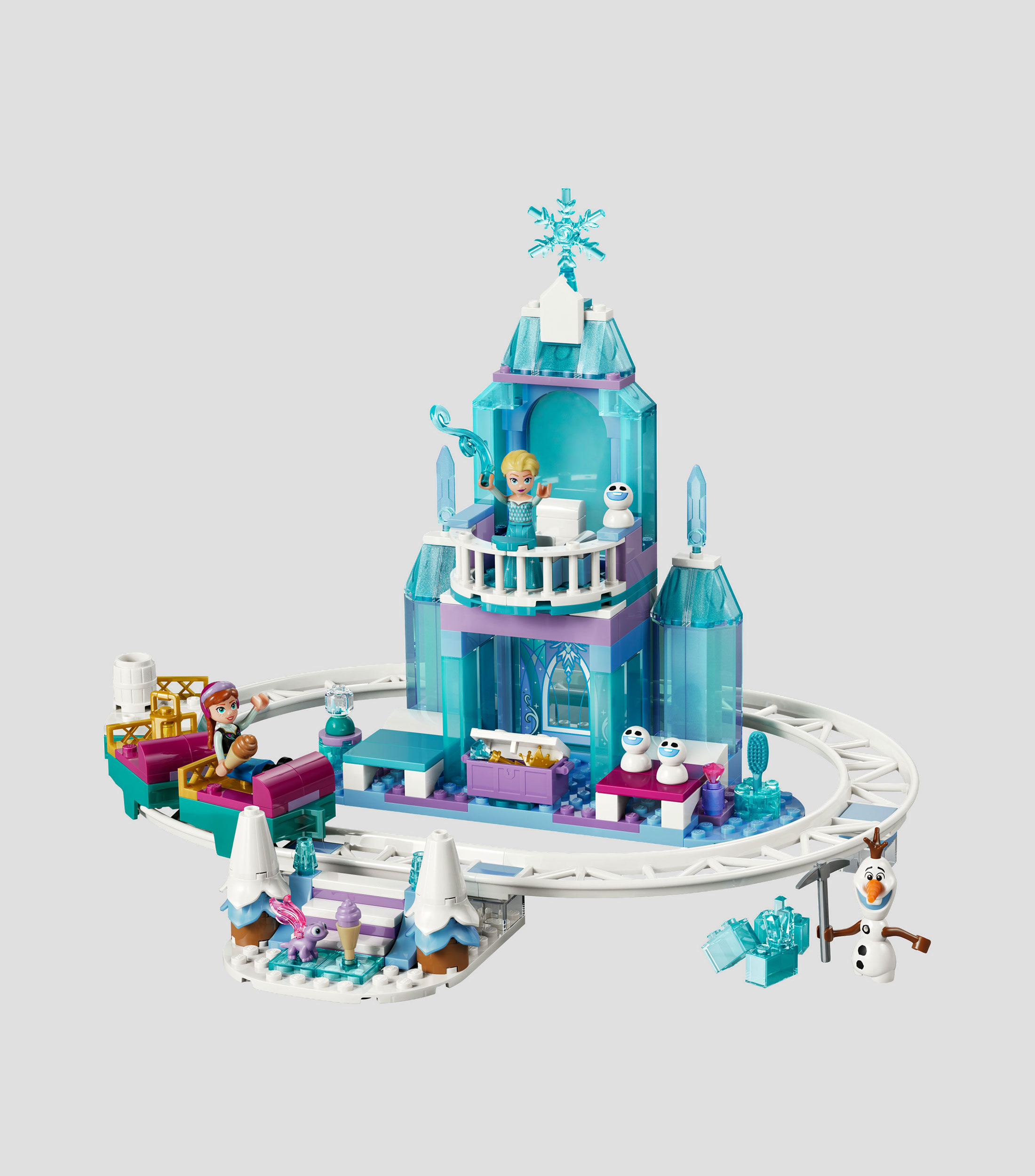 Lego Disney, Frozen Castillo de Hielo de Elsa y Aventura en la Nieve