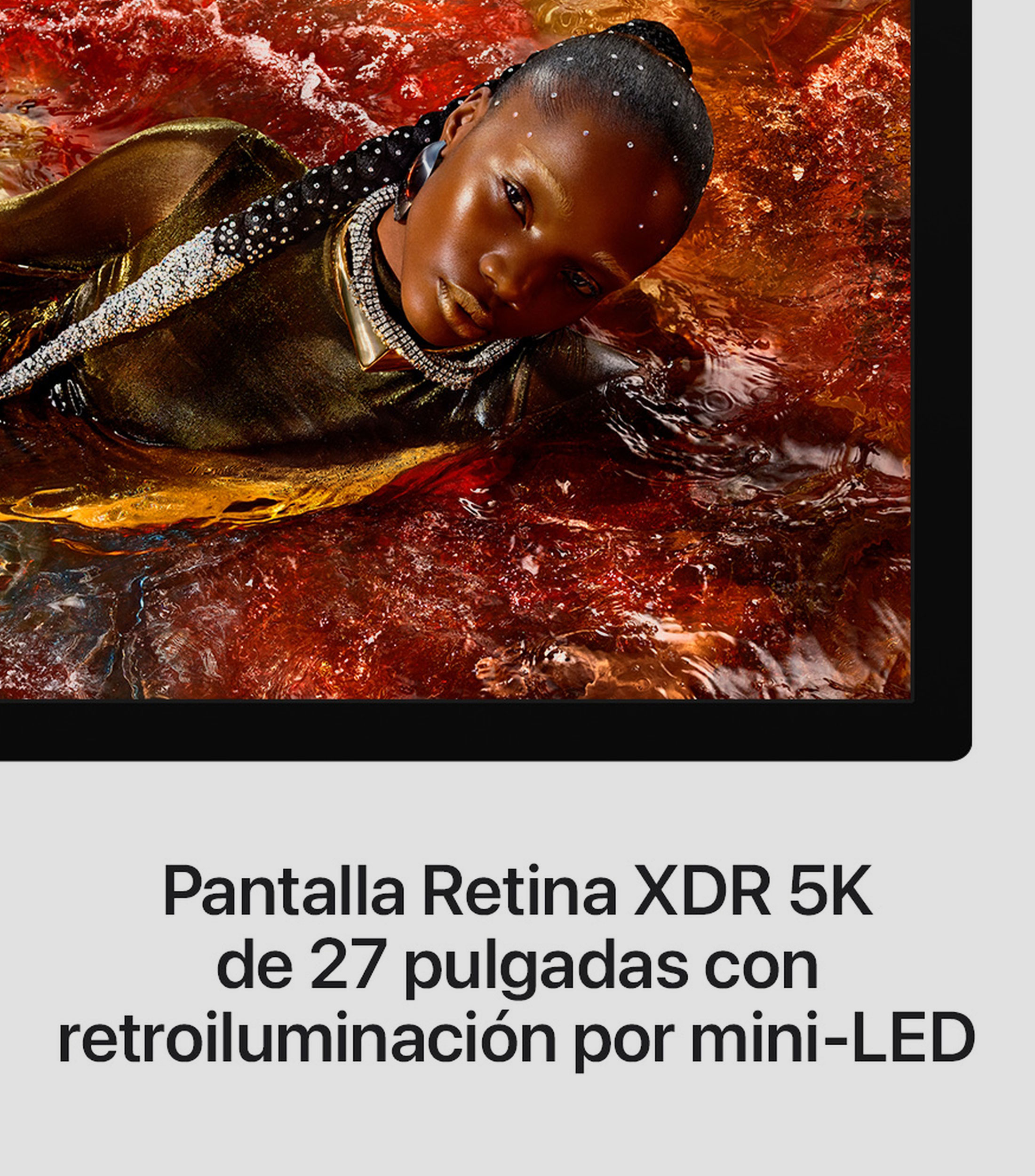 Monitor 27 pulgadas Plano Studio Display XDR 5K Vidrio estándar Base con inclinación y altura ajustables MFEL4CL/A