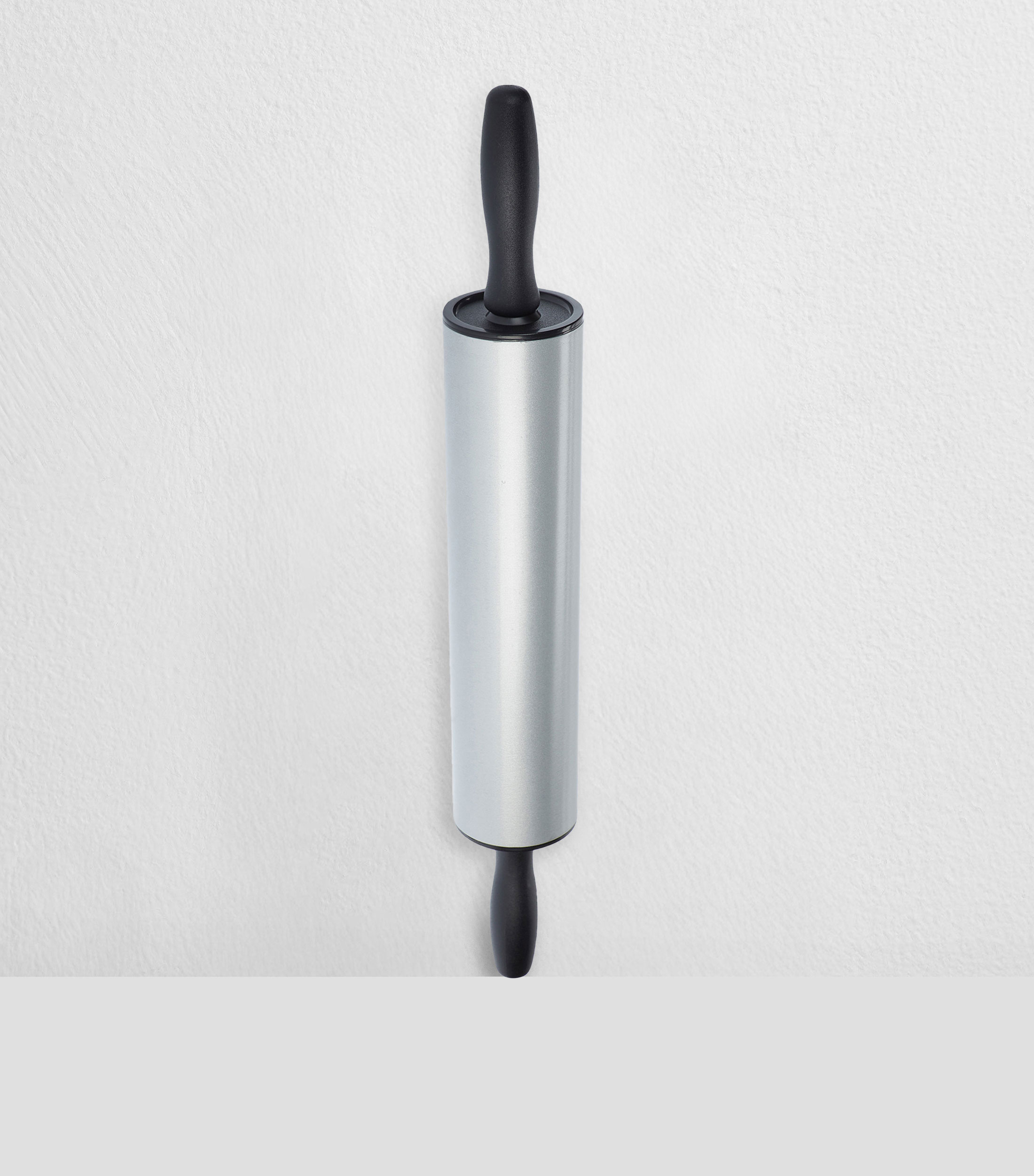 Rodillo antiadherente para cocina plateado