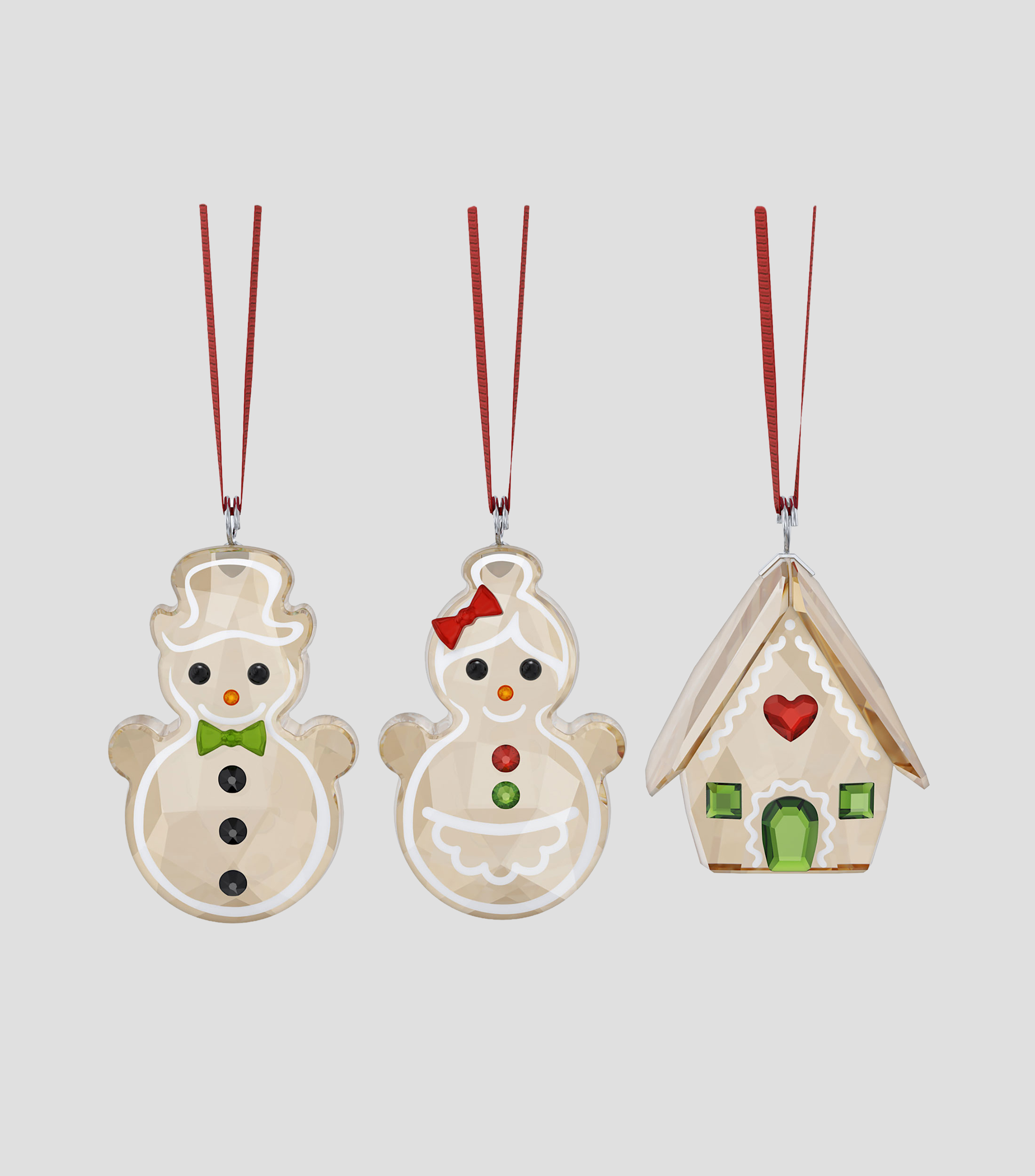 Set de Figuras Decorativas Holyday Cheers Ornament en Cristal