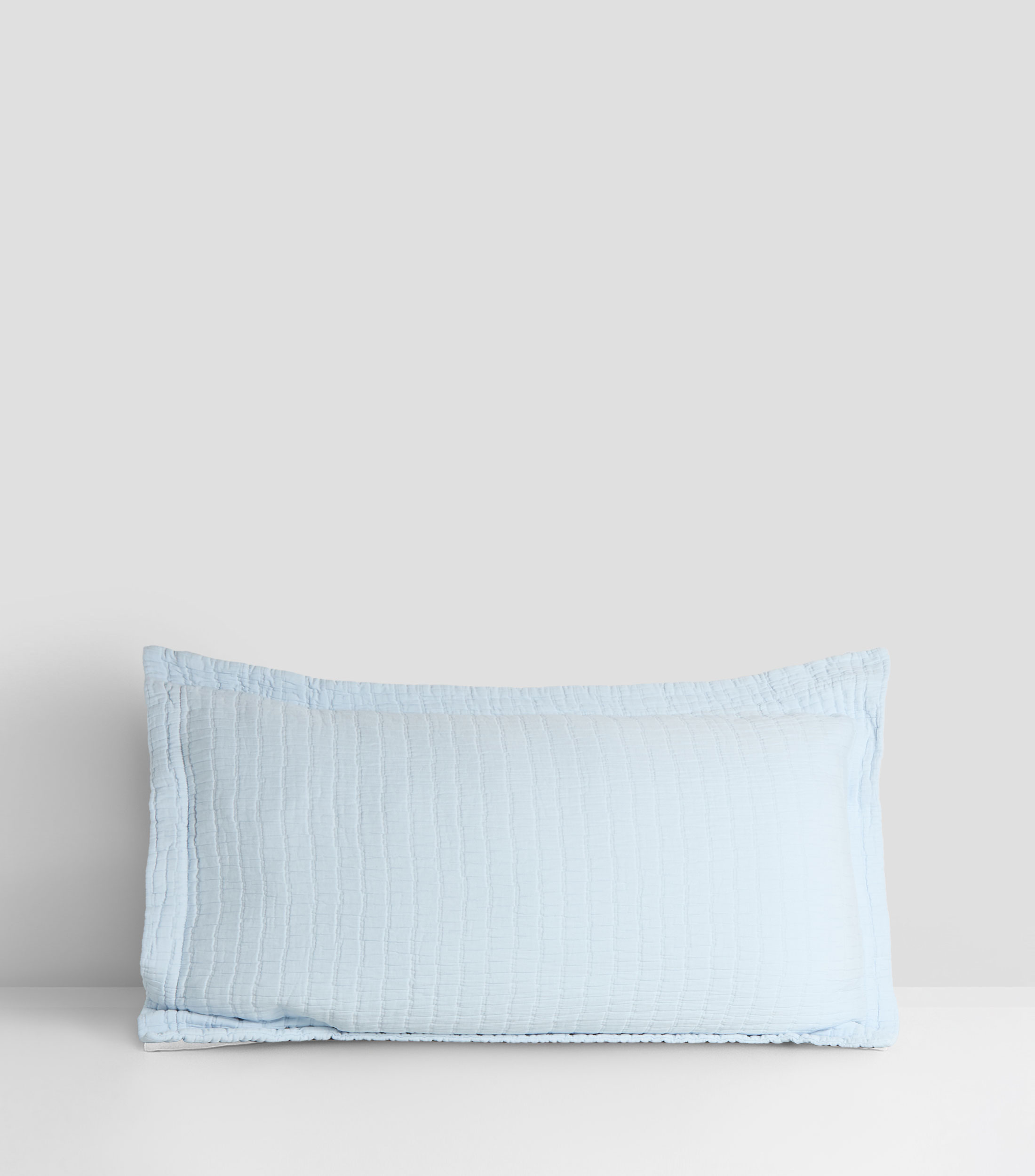 Funda para almohada King Size en algodón Minimal azul