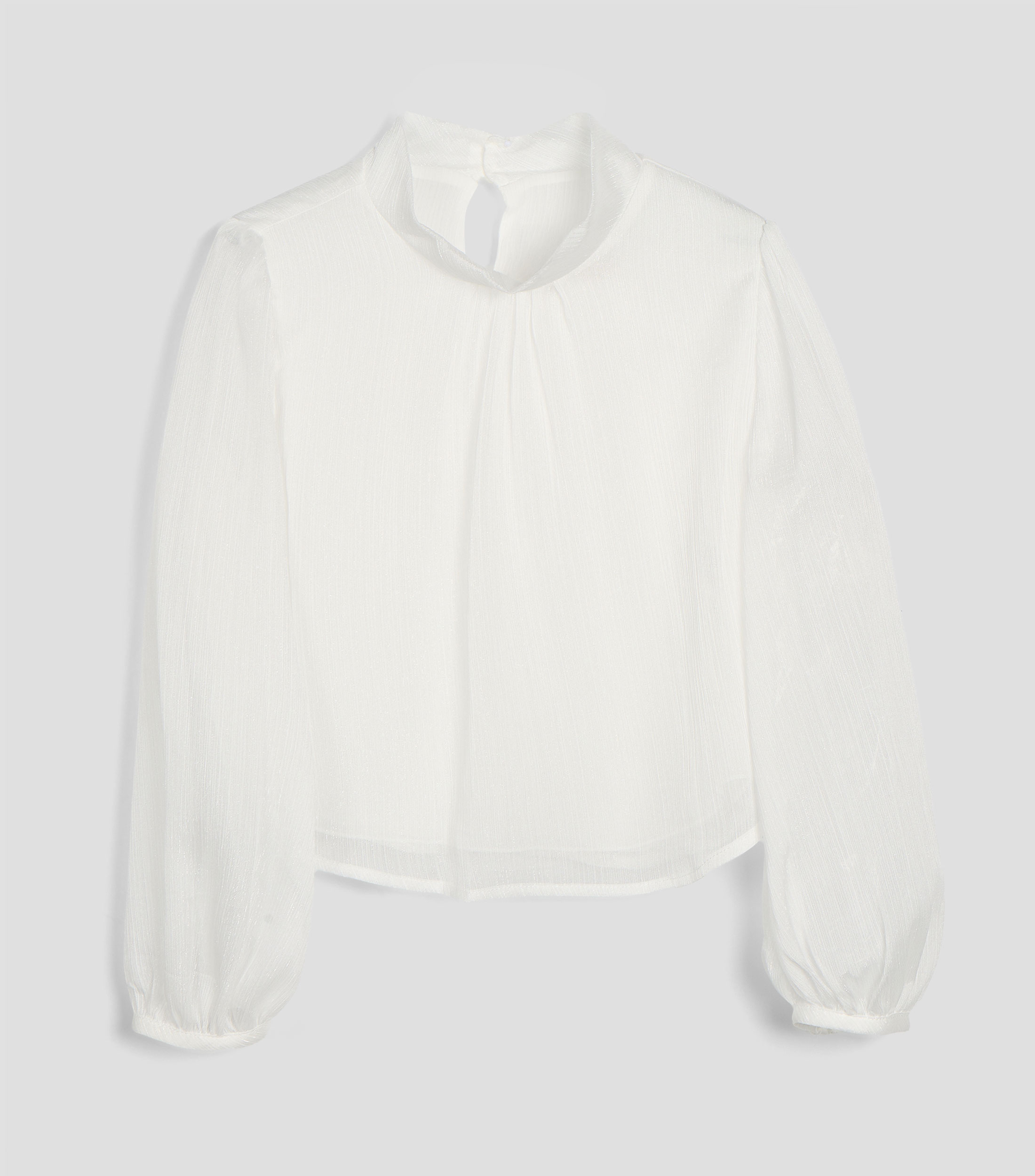 Blusa lisa de manga larga Niña