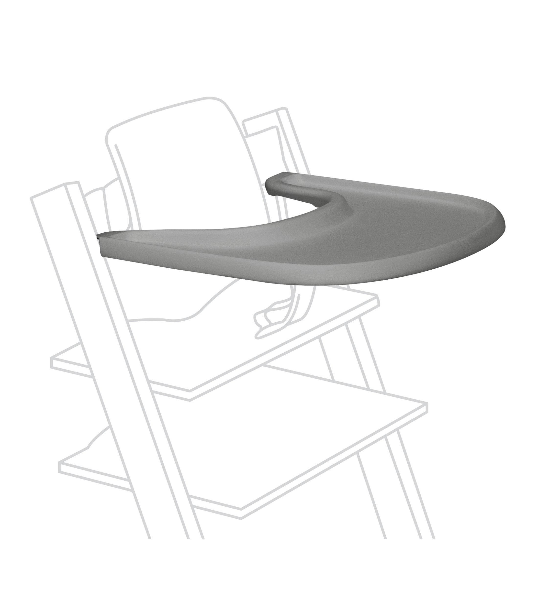 Bandeja para silla Tripp Trapp Gris