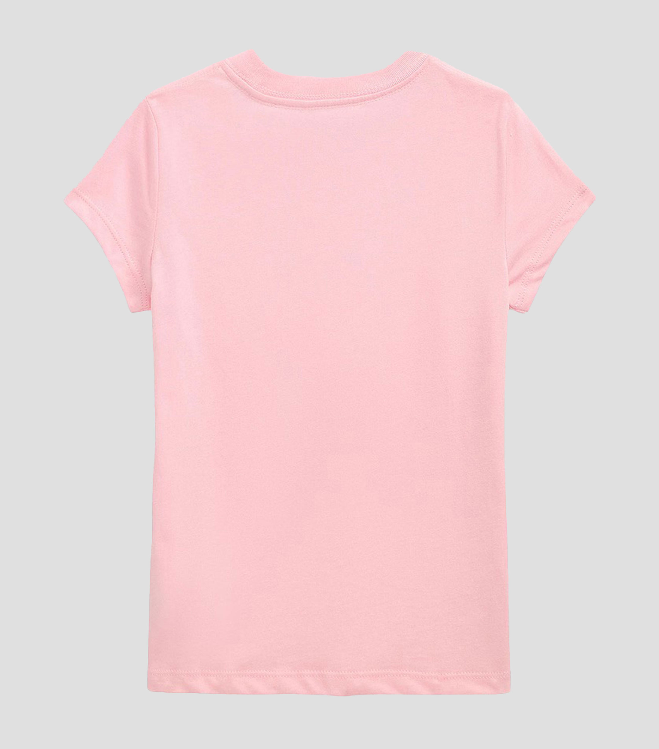 Playera cuello redondo manga corta estampada Niña