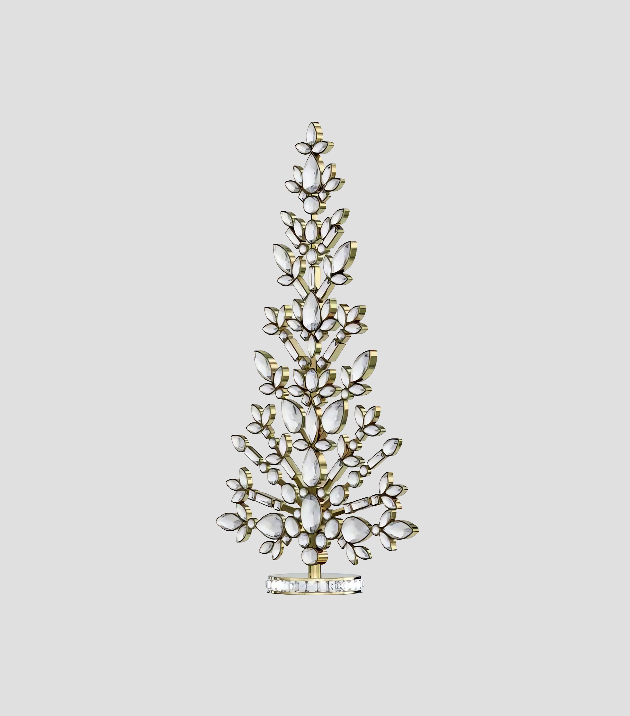 Figura decorativa Gema Holiday Tree en cristal