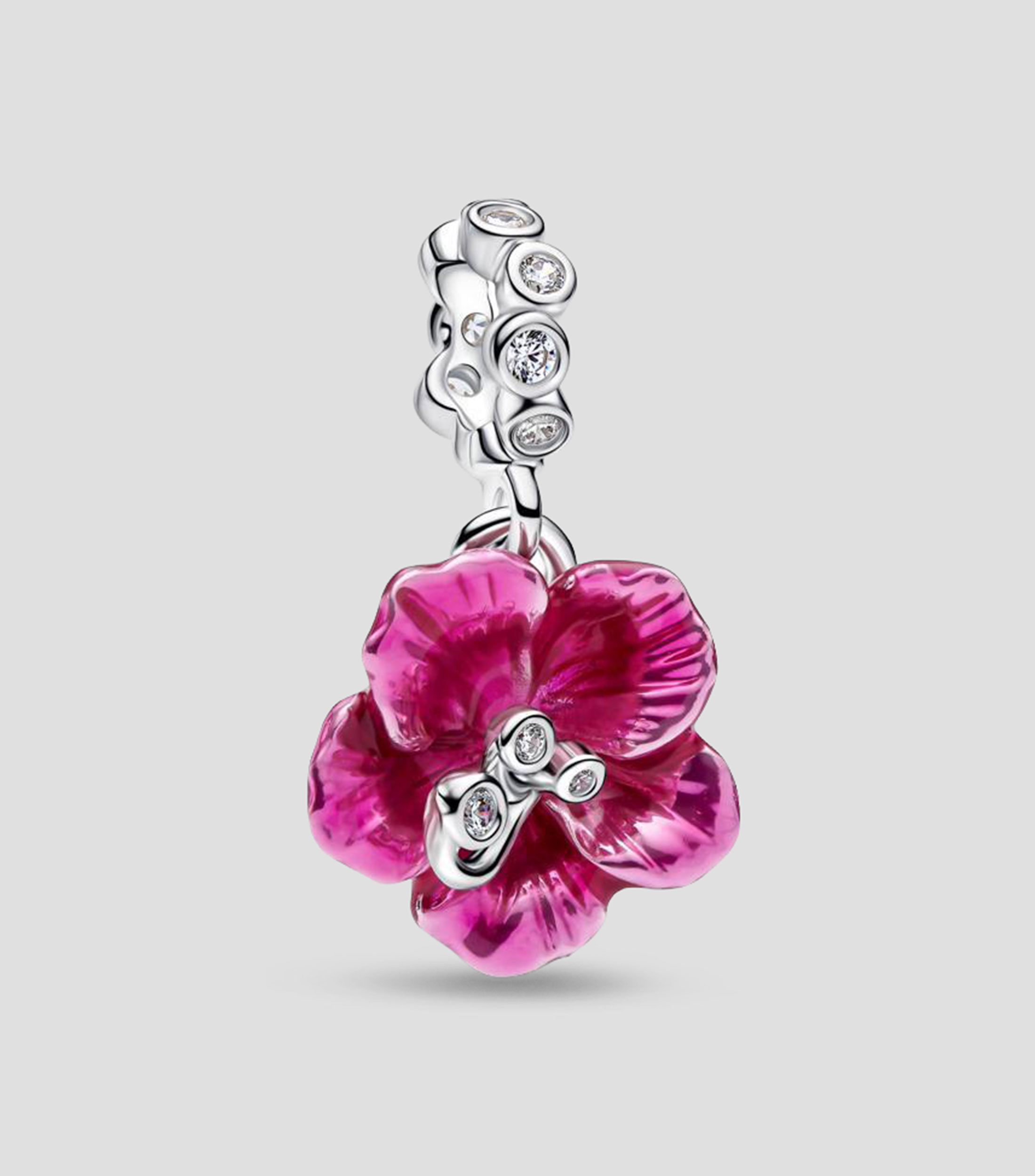 Charm en Plata Flor de Jamaica Unisex