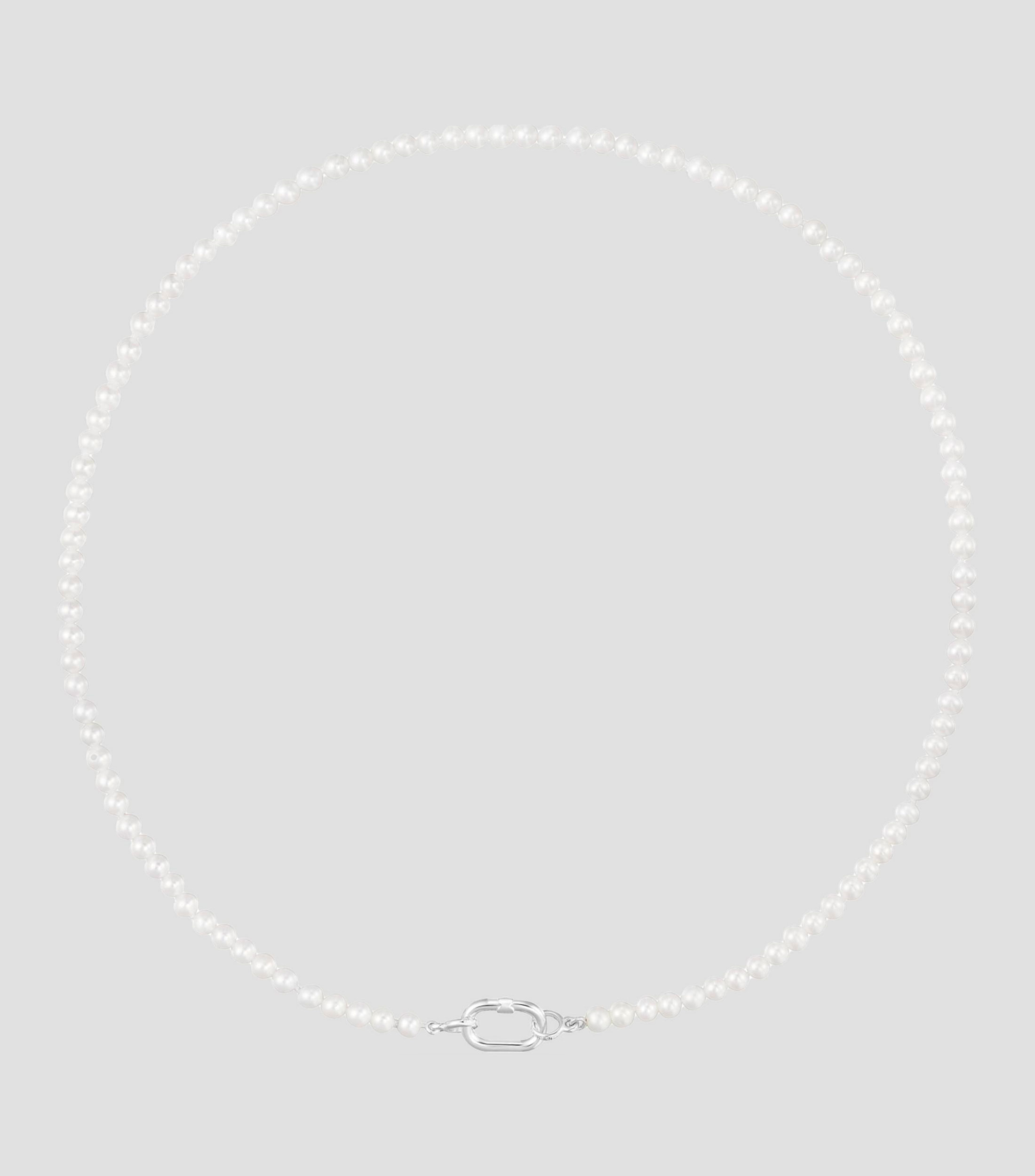 Gargantilla en plata Hold Oval Mujer