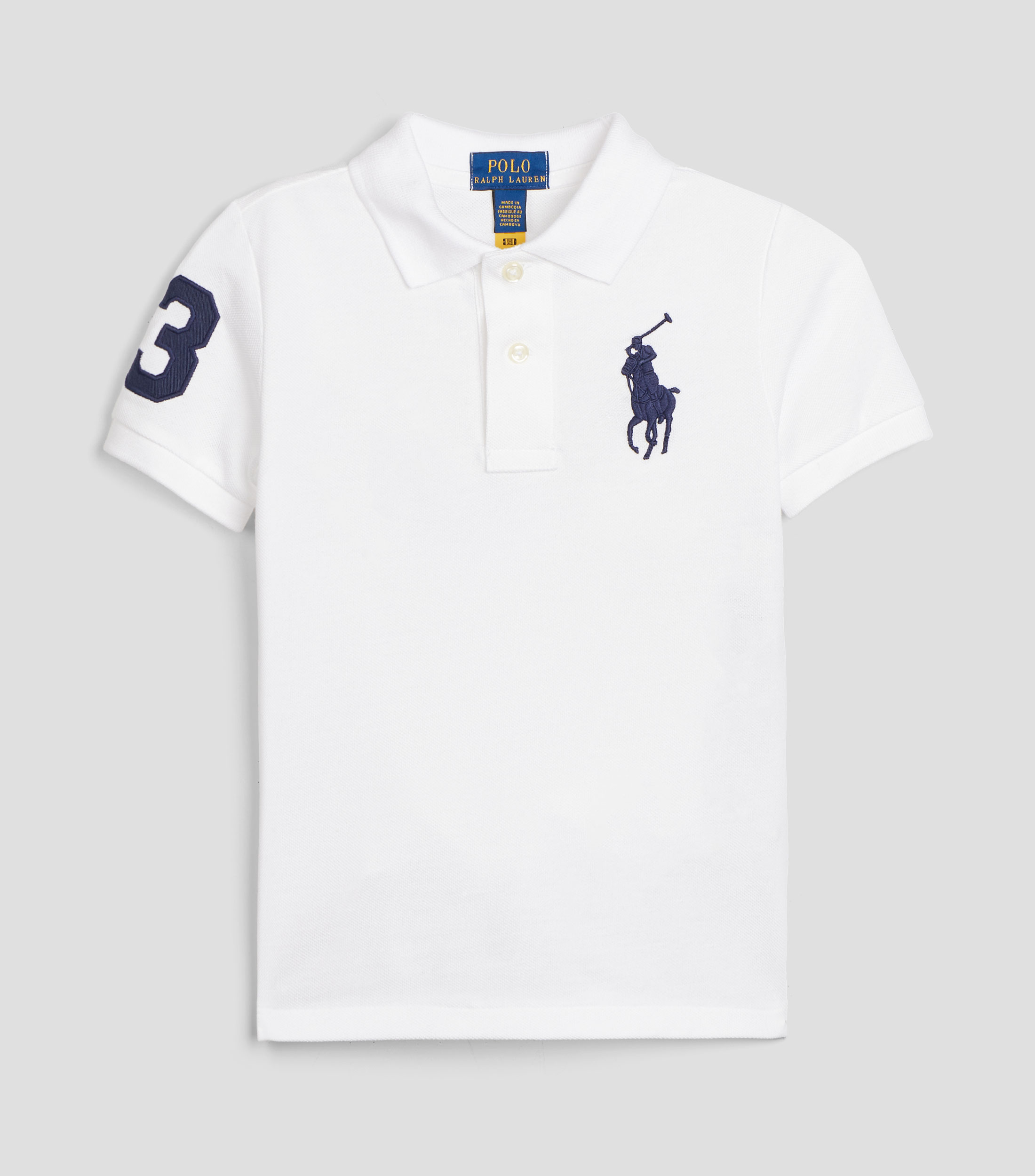 Playera tipo Polo manga corta liso Bebé