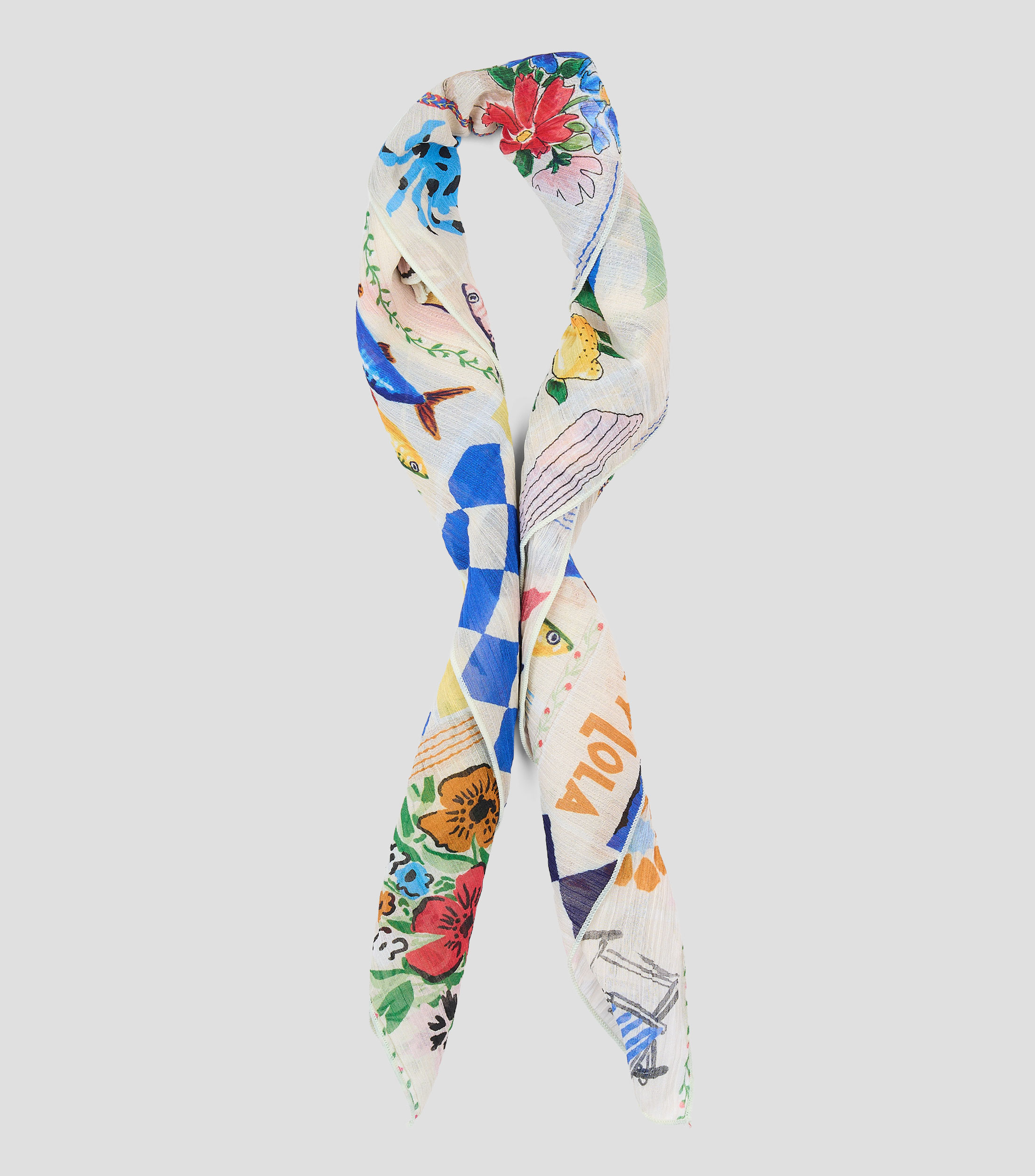 Pañuelo estampado Mujer