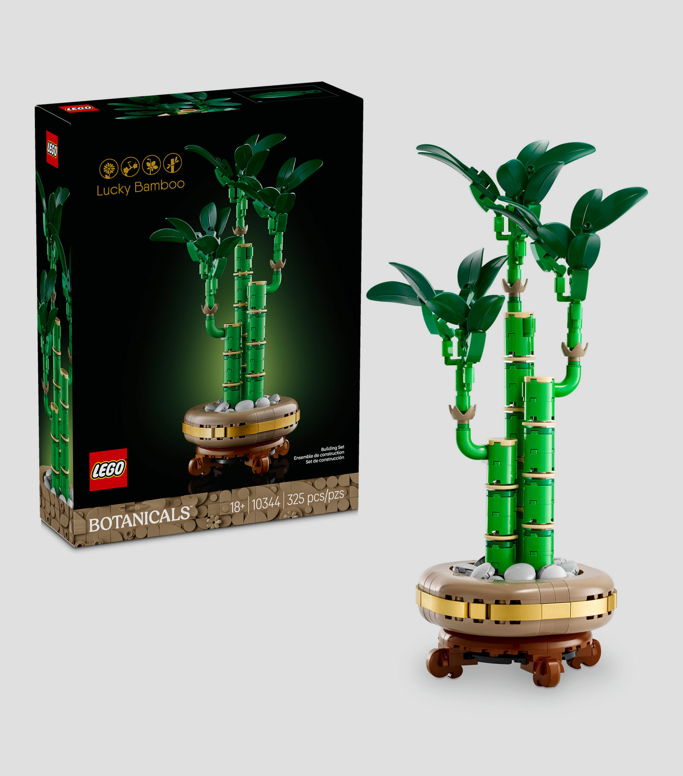 Lego Botanicals Bambú de la Suerte Planta decorativa 10344