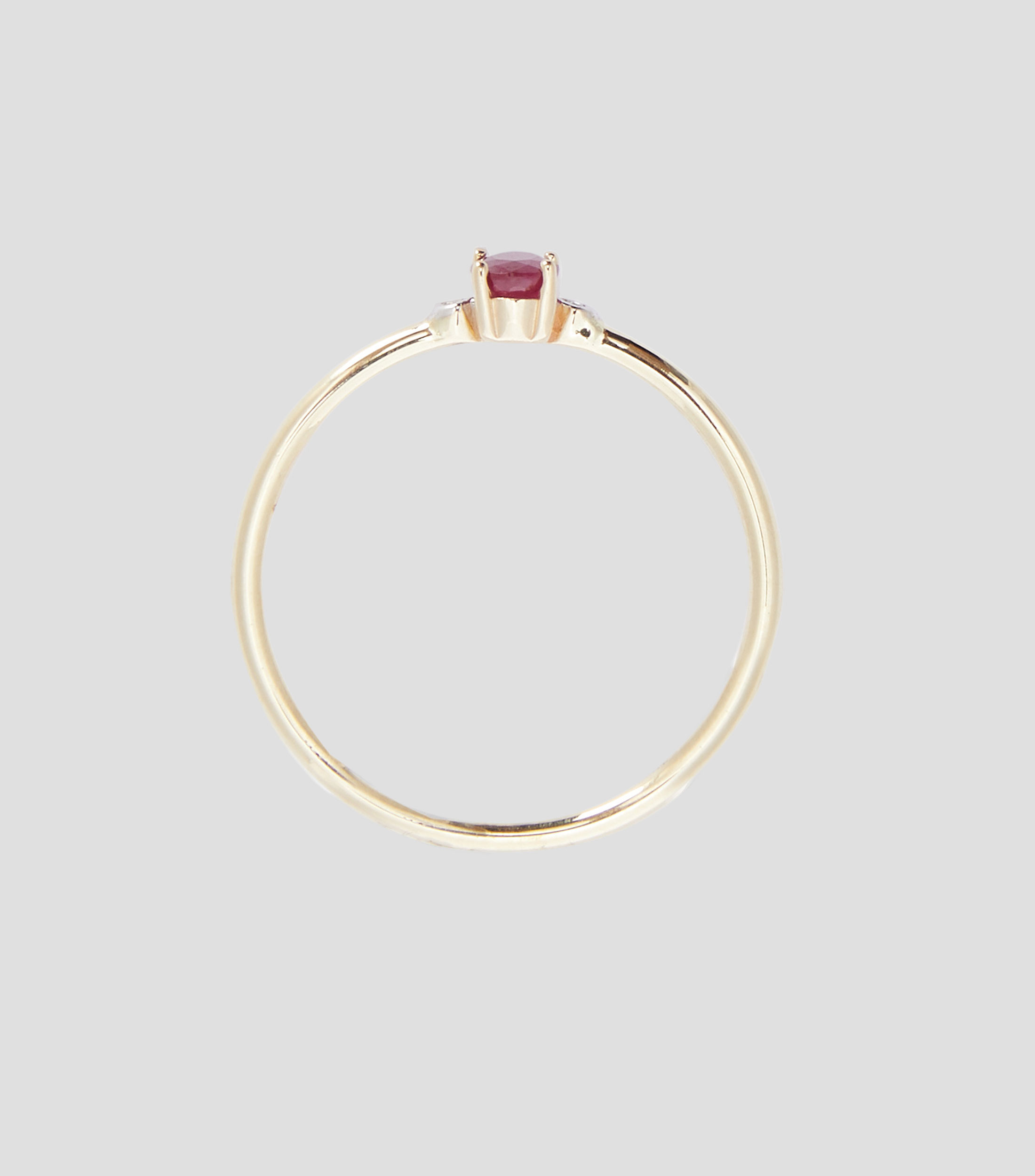 Anillo en oro amarillo de 14 Kts Mujer