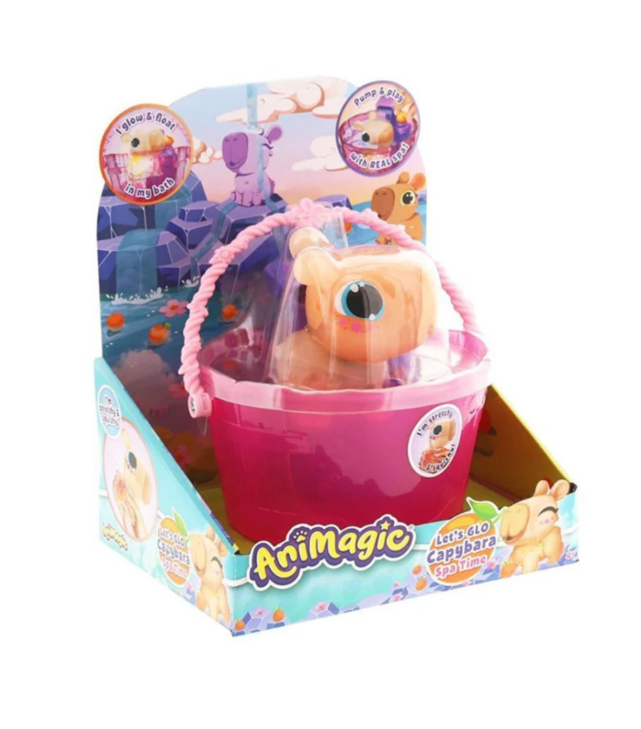 Playset, Animagic - Let's Glo Capybara: Spa Time