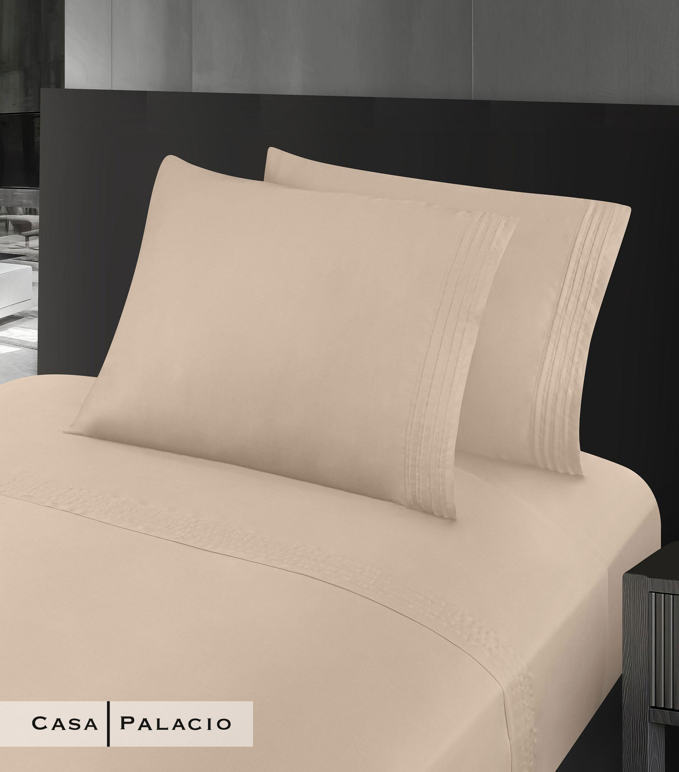 Juego de Sábanas Queen Size Monarc Taupe