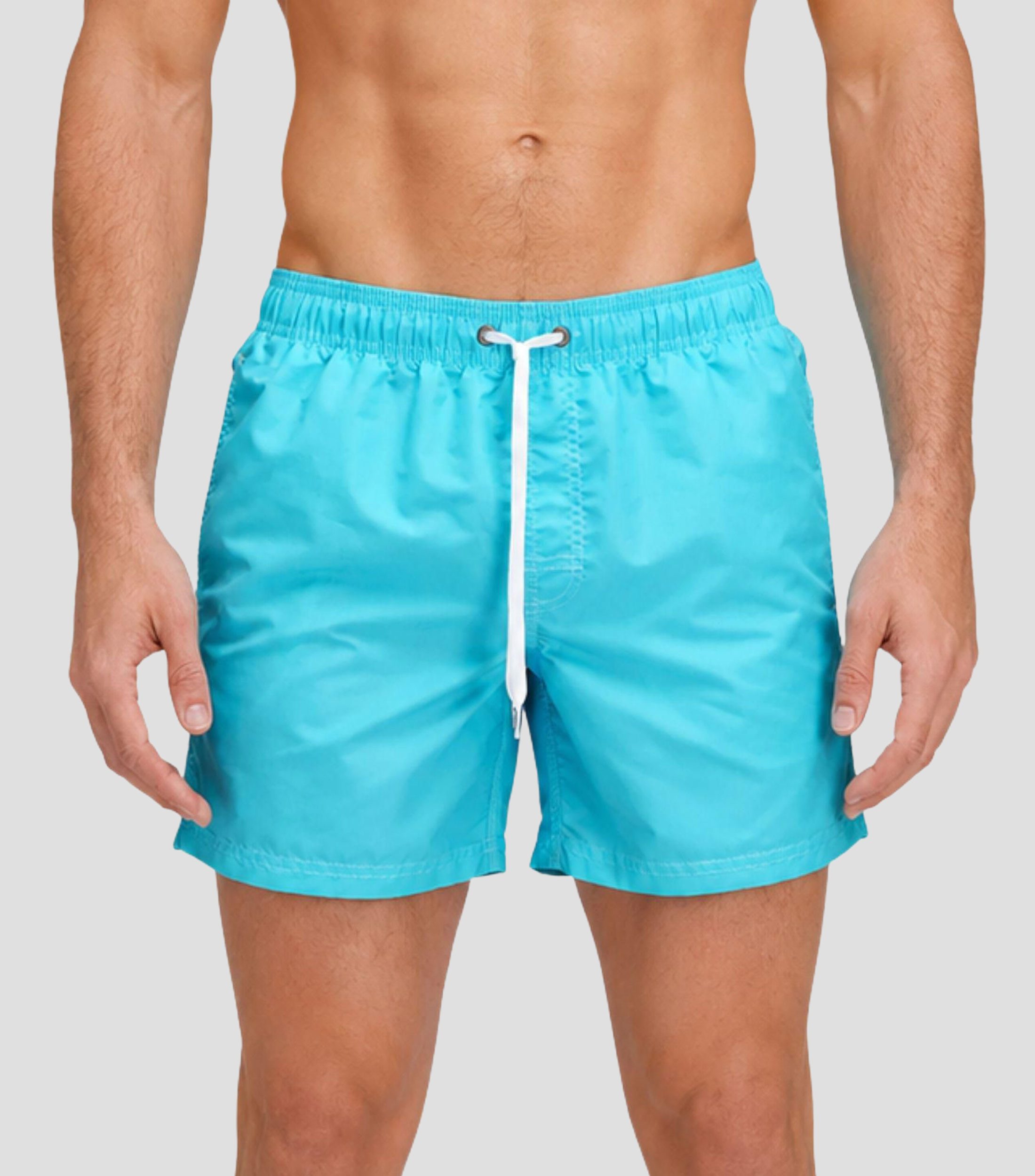 Traje de baño corto liso Hombre