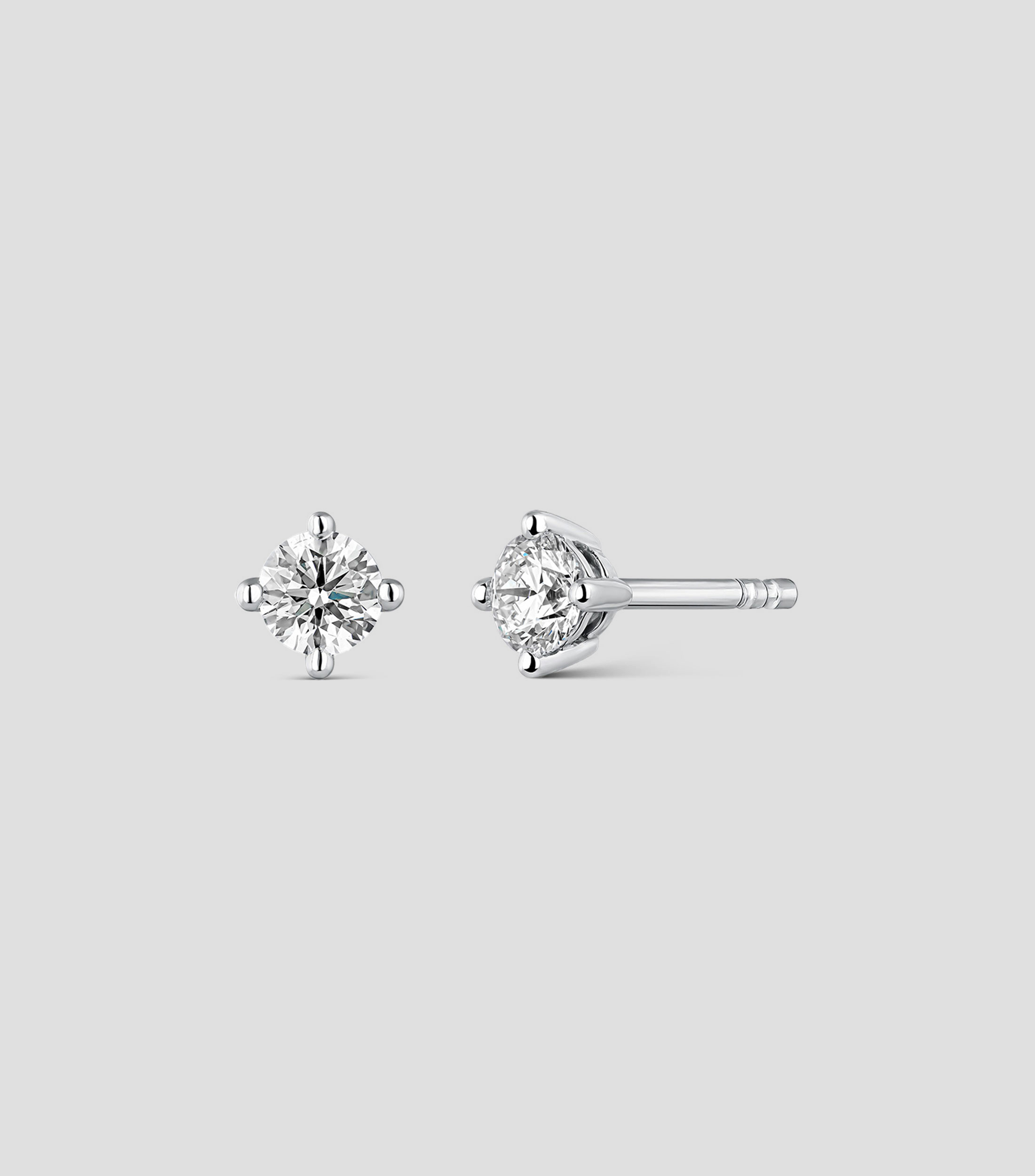 Pendientes en Oro blanco de 18 Kilates con Diamantes Mujer