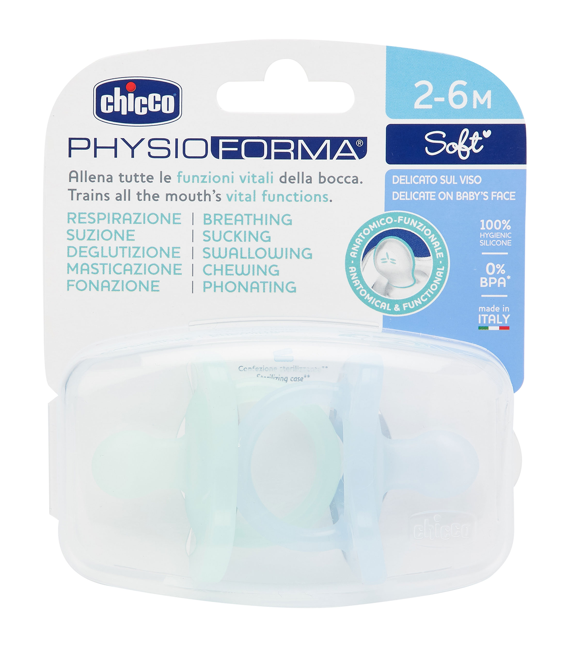 Set 2 Chupones Physio Soft Soother 2-6 Meses