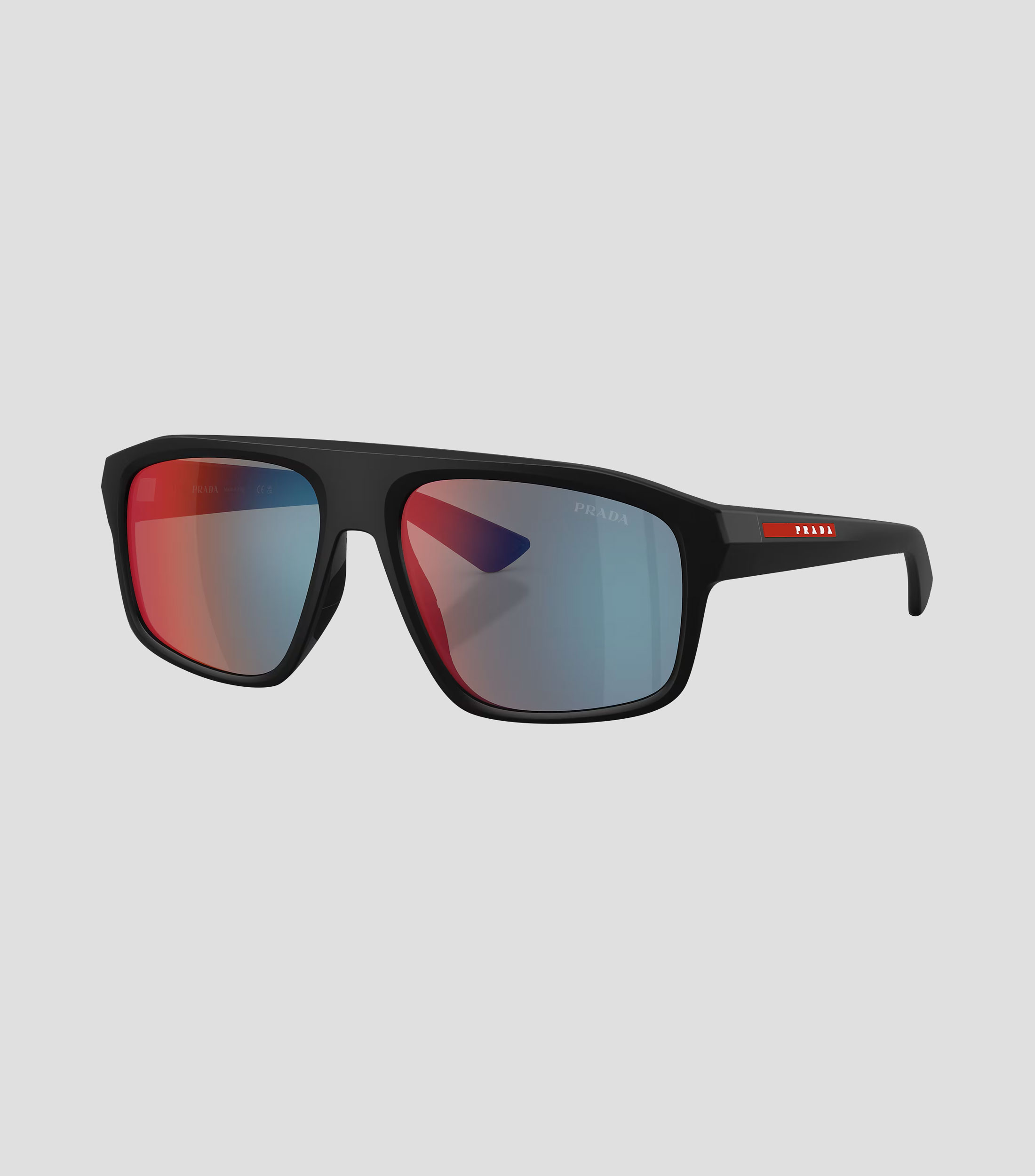Lentes de sol irregulares Linea Rossa negro mate Unisex
