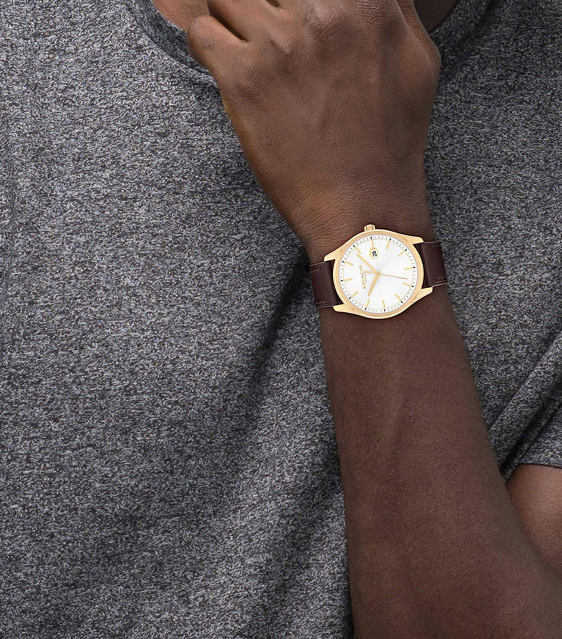 Reloj para Hombre Oliver Casual Blanco, Dorado