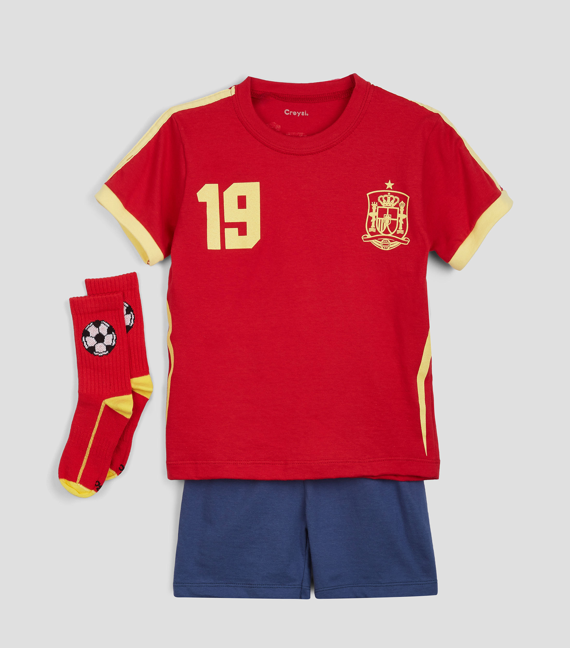 Conjunto de Playera, Short y Calcetines Niño