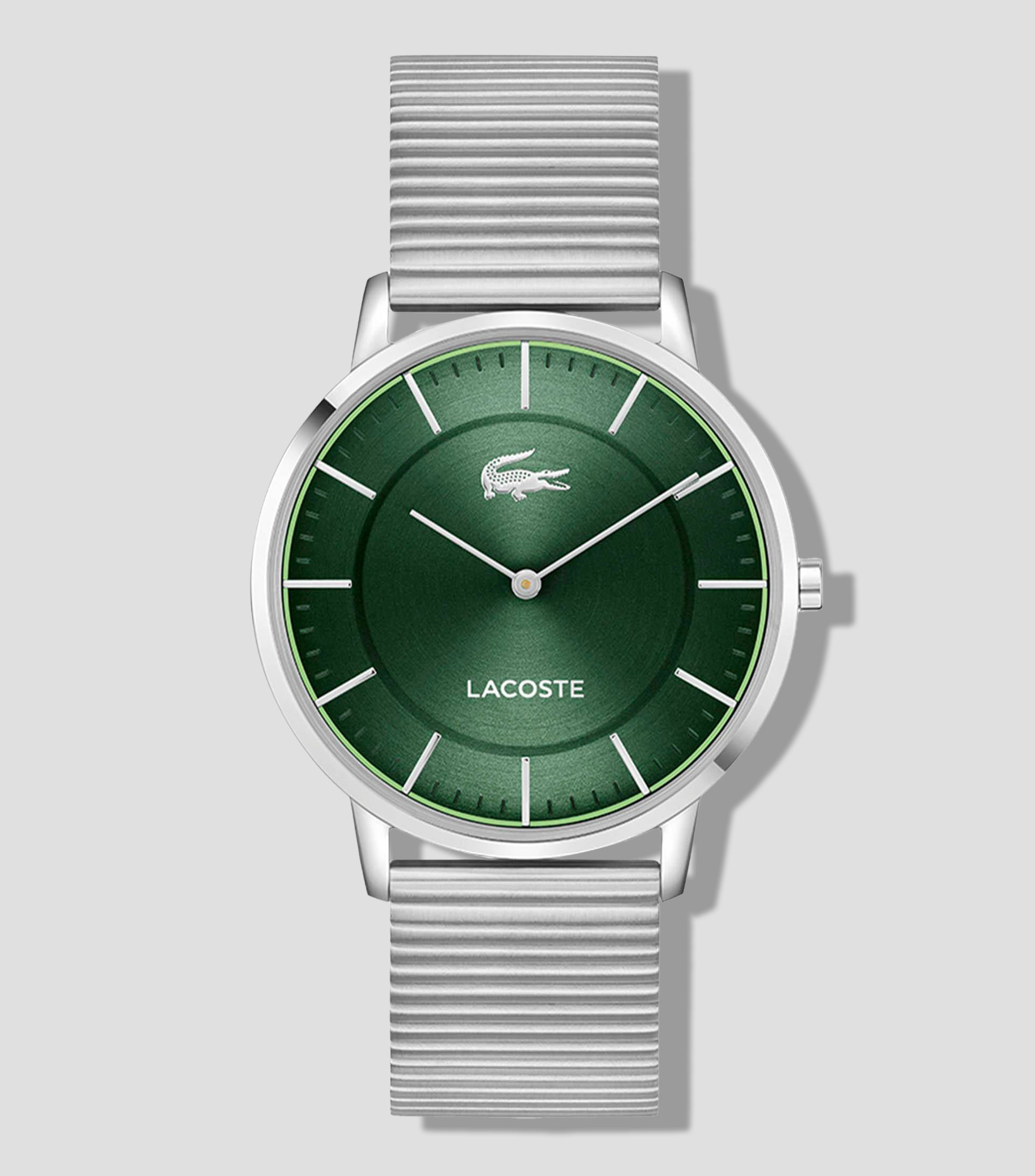 Reloj para Hombre Crocorigin Casual Verde, Plateado