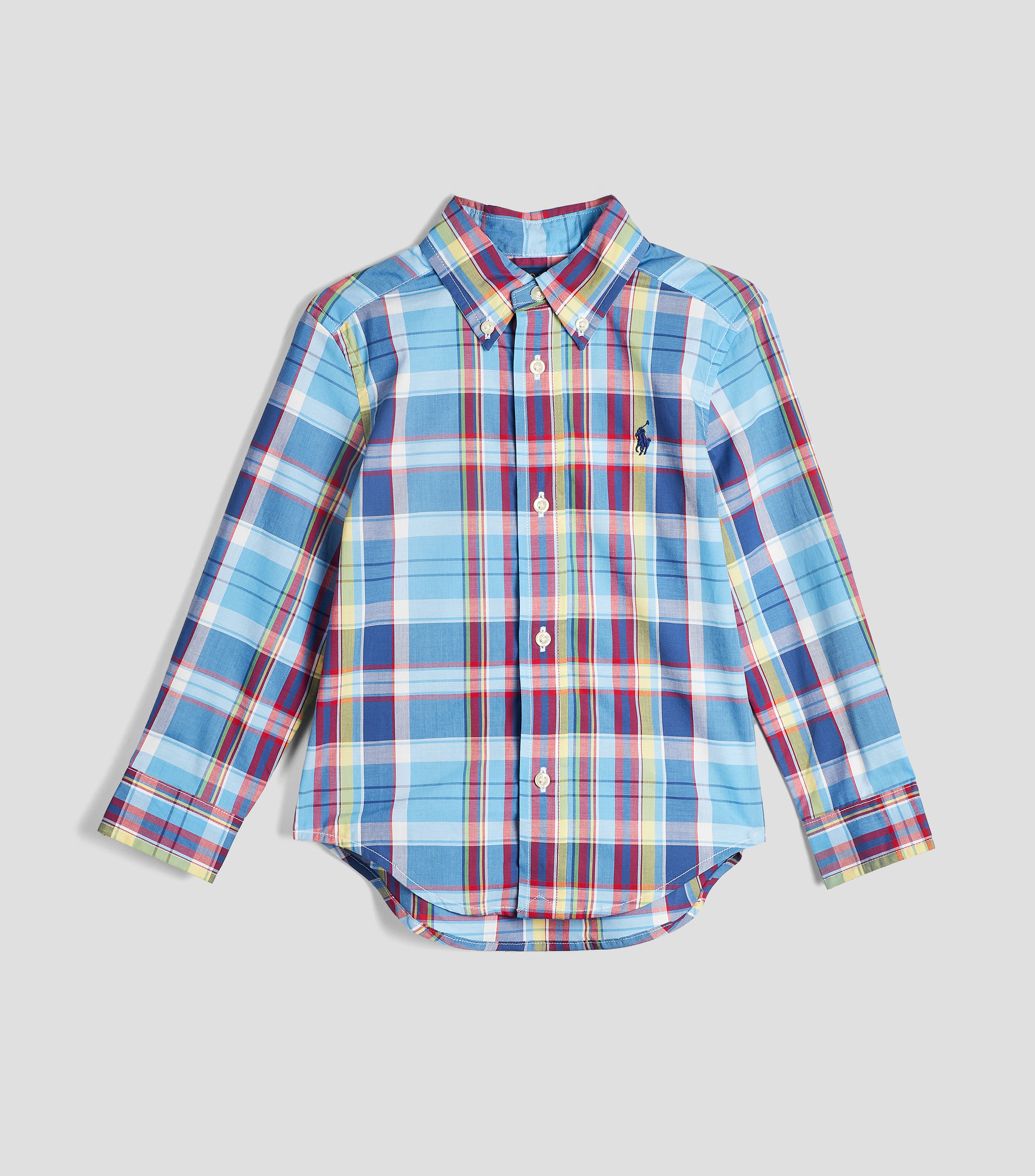 Camisa cuadros manga larga Bebé