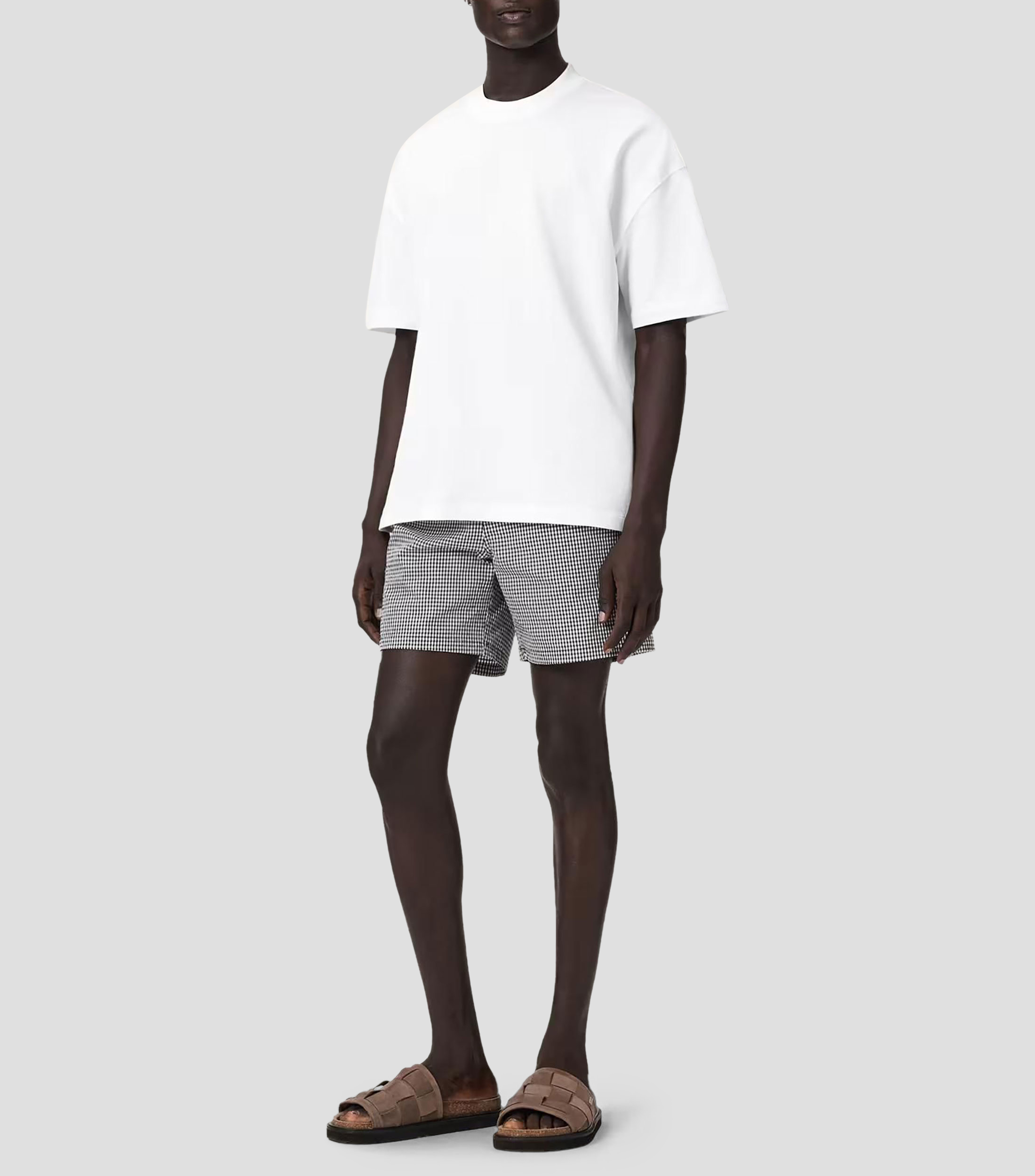 Playera cuello redondo manga corta lisa Hombre
