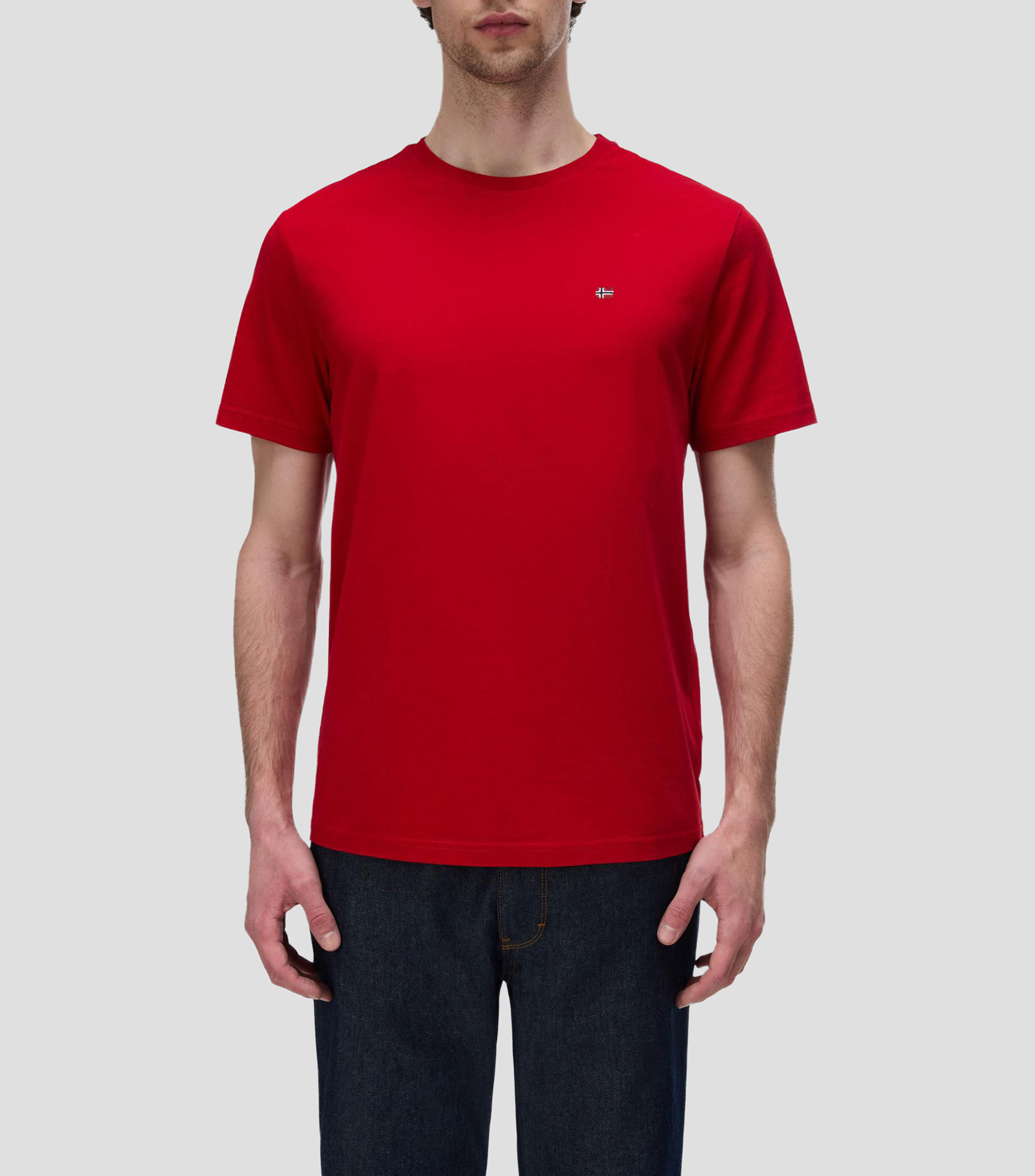 Playera cuello redondo manga corta Salis lisa Hombre