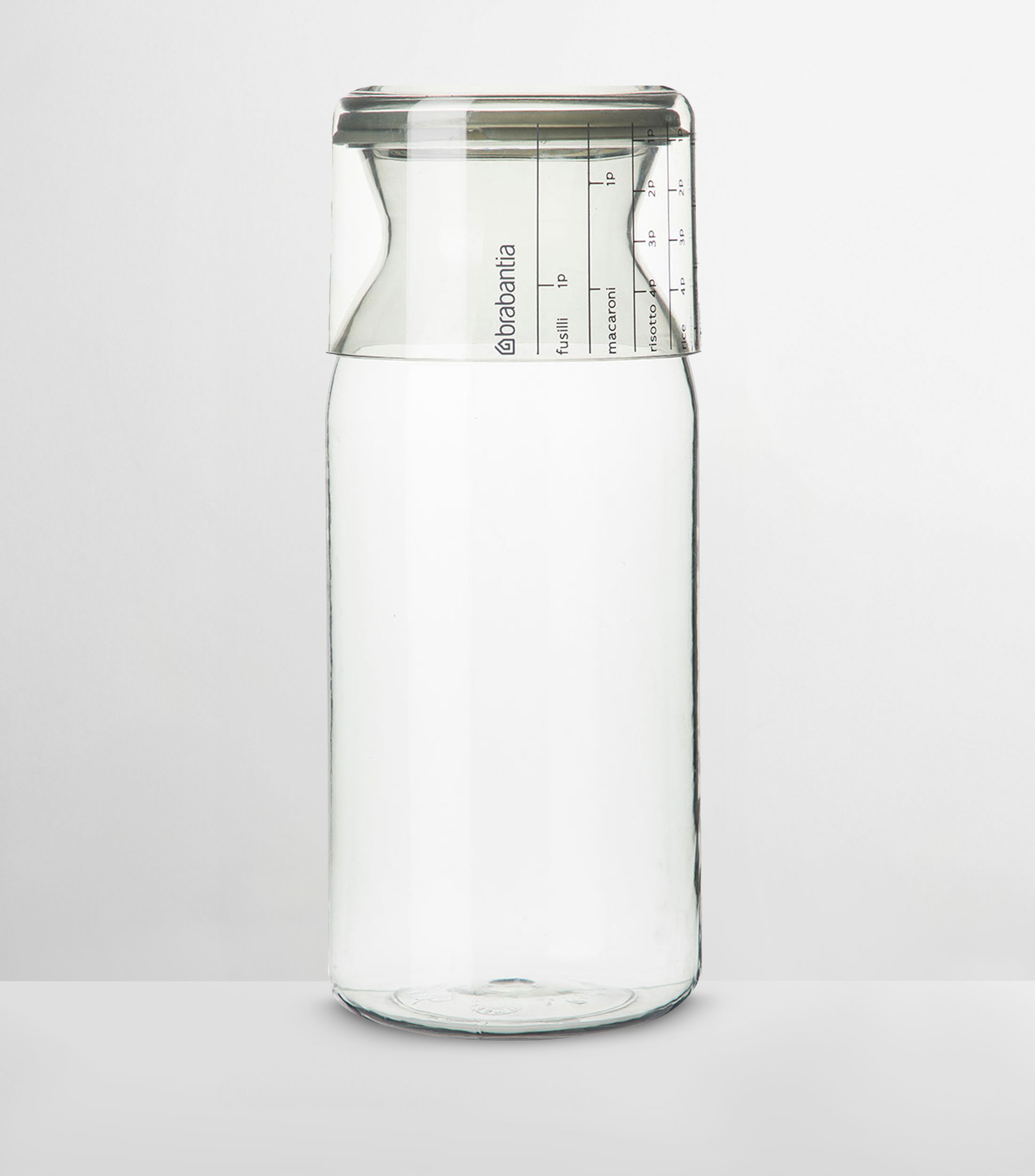Especiero con taza medidora en tritan gris