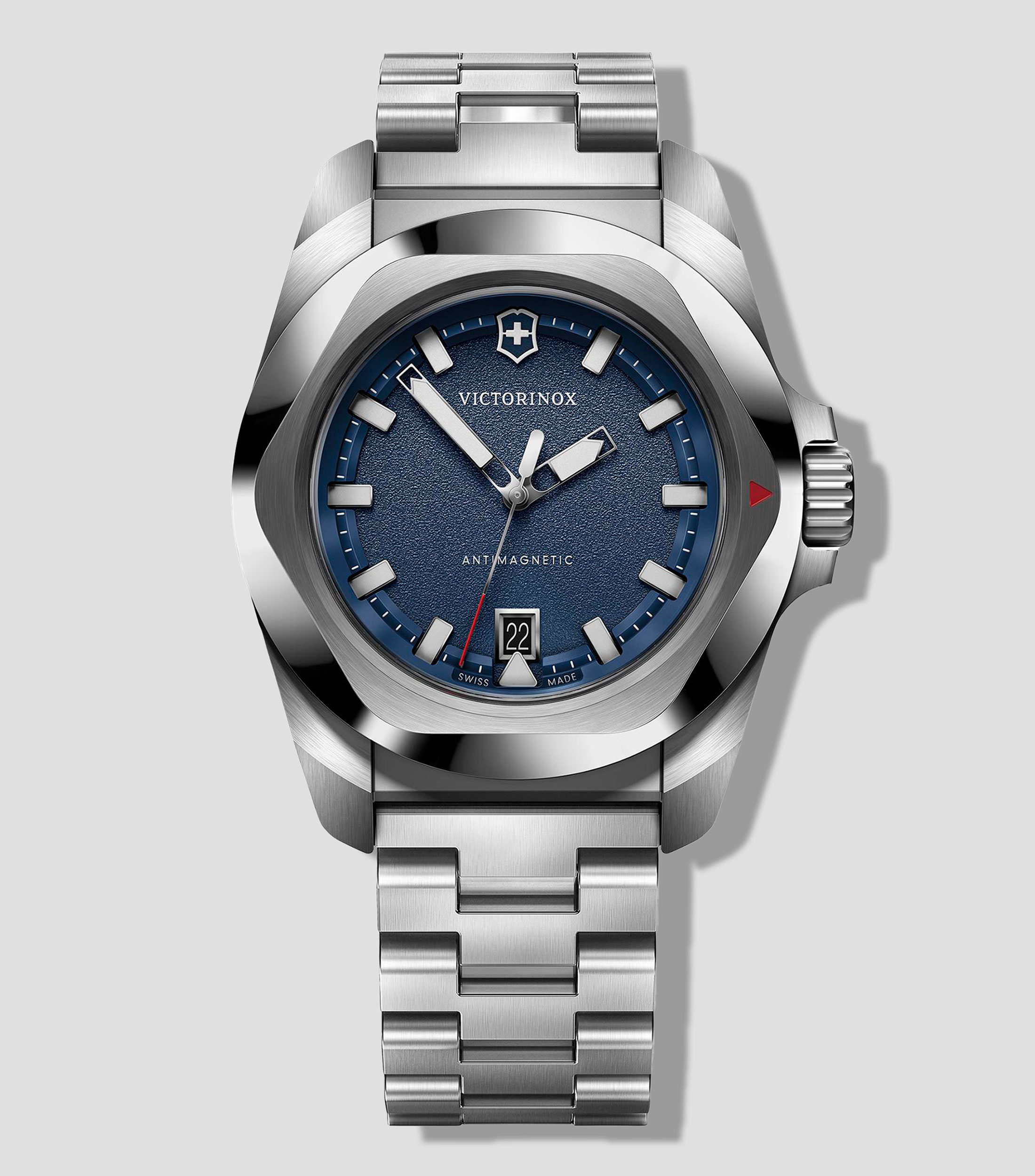 Reloj para hombre casual, plateado.