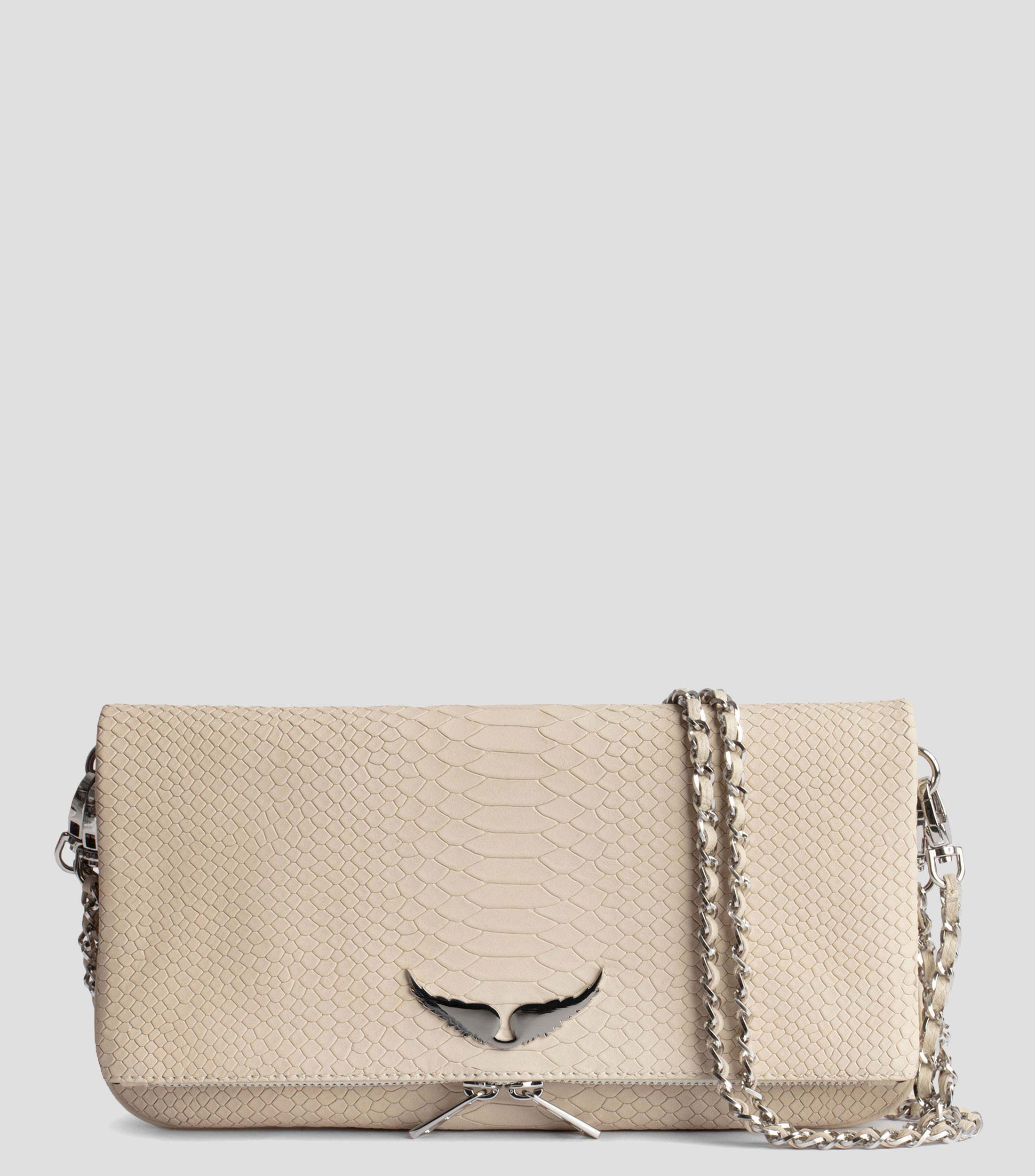 Zadig & Voltaire Bolso de noche 'ROCK' en Crema