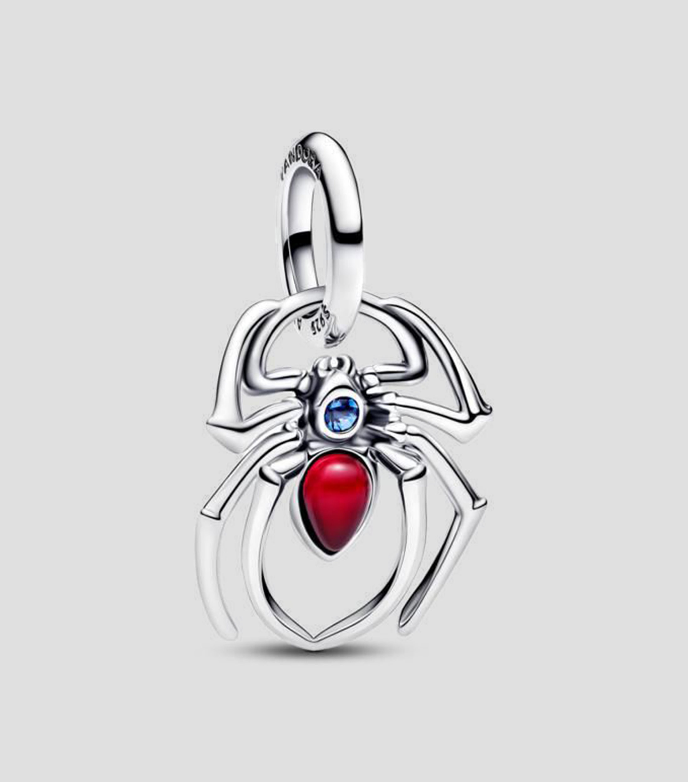 Charm Spider-Man en plata .925 con cristales Mujer