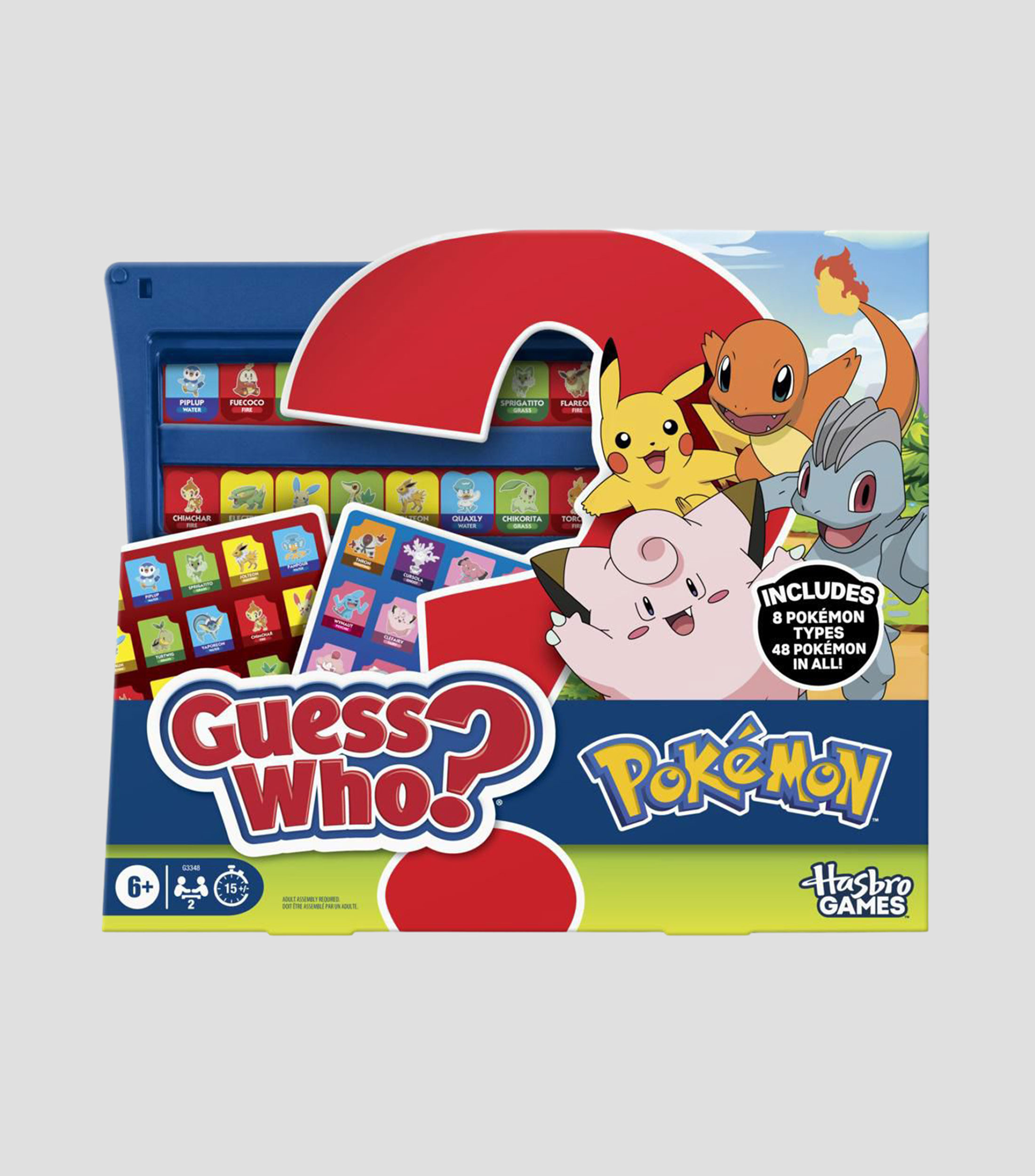 Juego de mesa Hasbro Games Adivina quién, edición Pokémon.