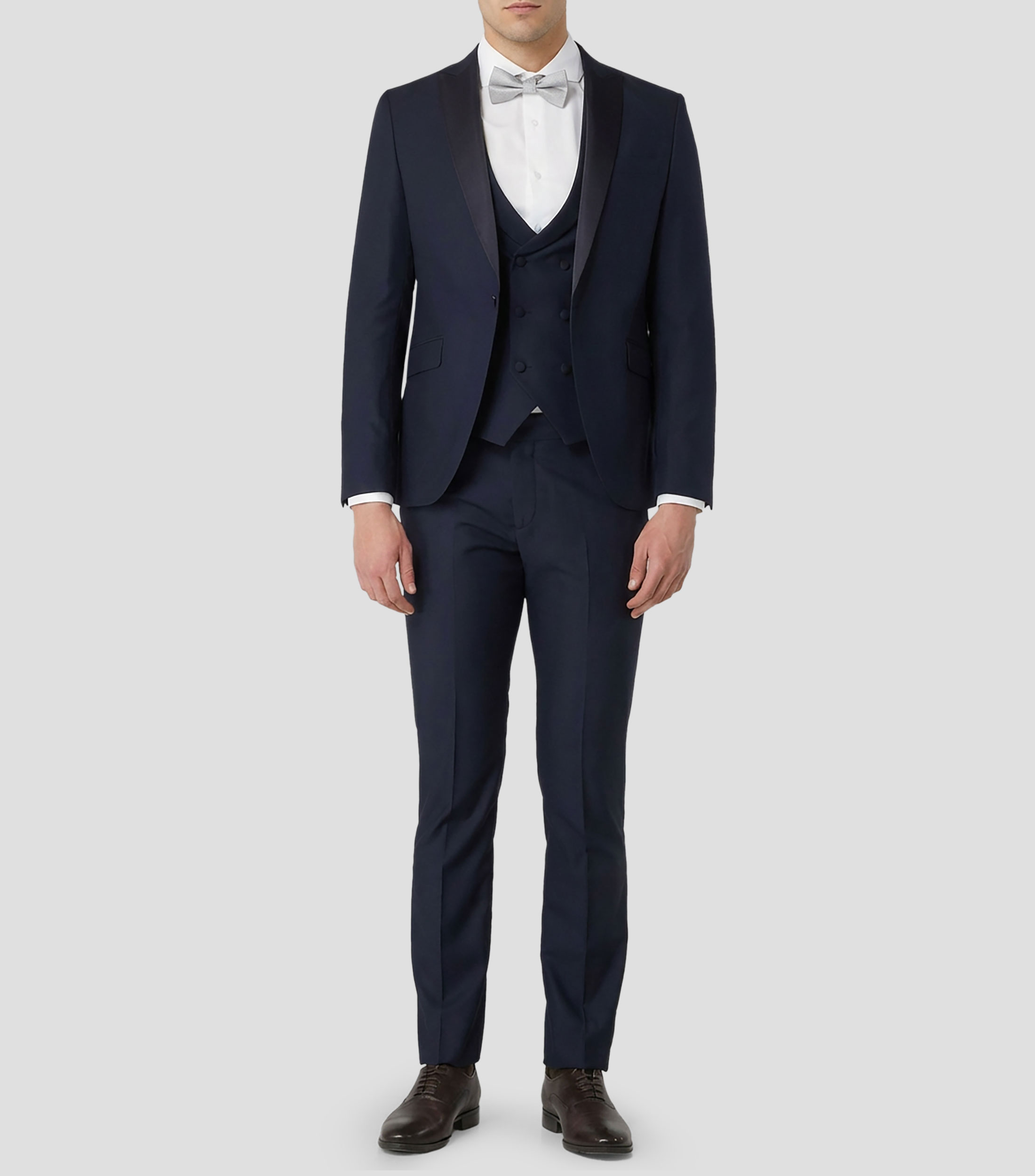 Camisa para ceremonia sólida con manga larga Hombre