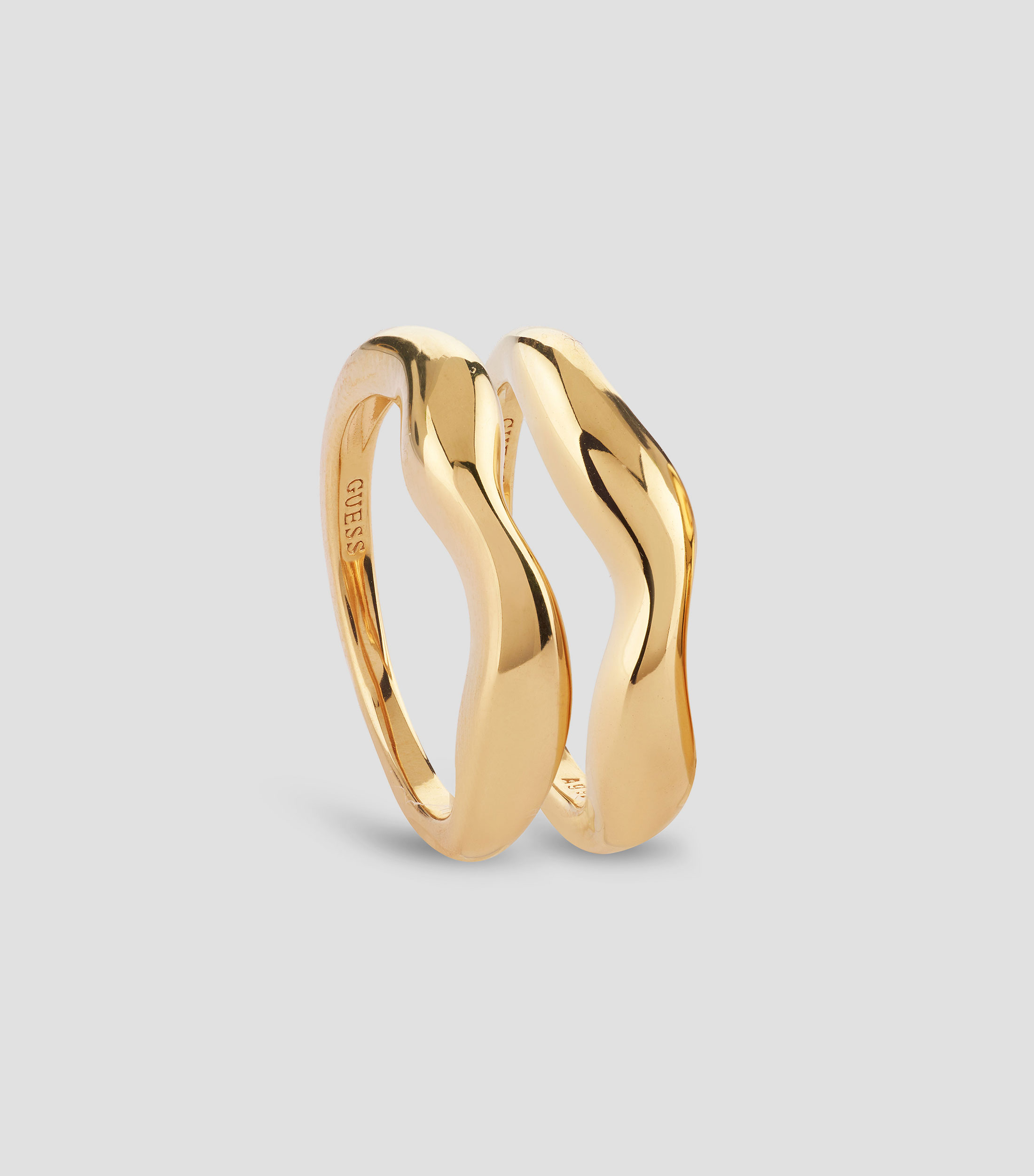 Anillo doble en plata .925 Fluid Mujer Guess