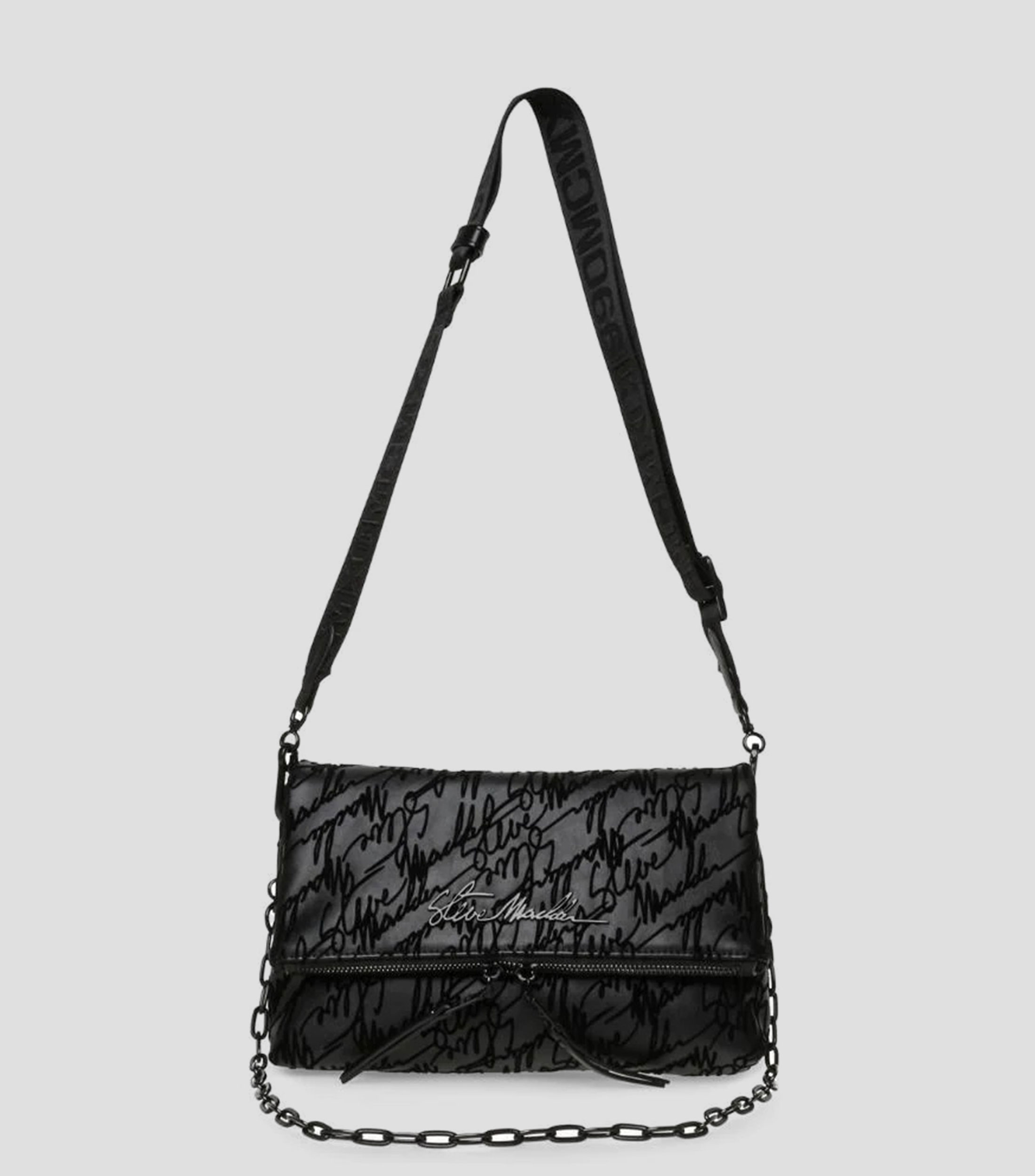 Bolsa crossbody negra Bdorcy con logotipos Mujer